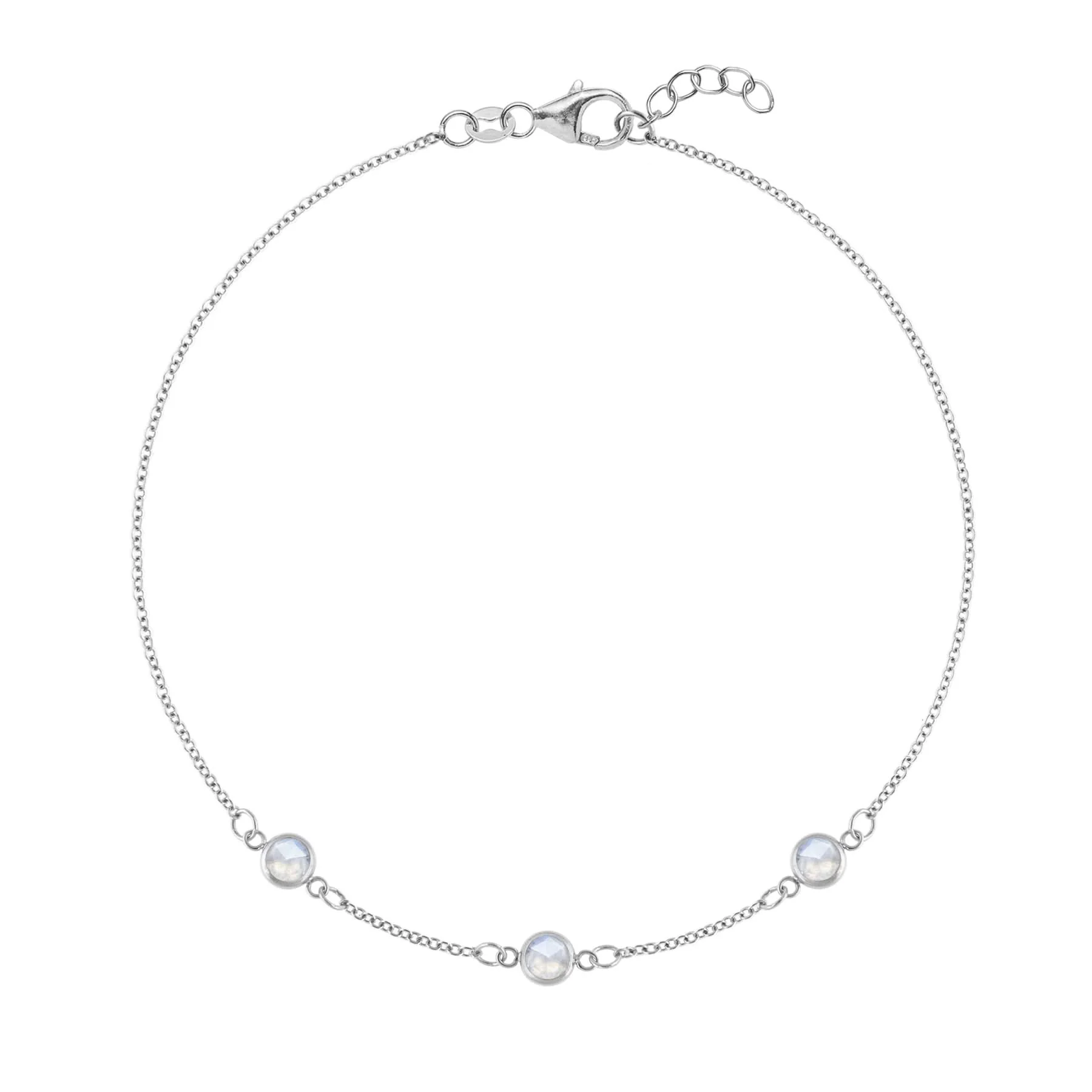 Bayberry 3 Moonstone Bracelet in 14k Gold (June) - Image 9