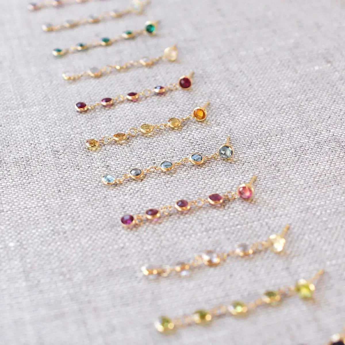 Newport Citrine Earrings in 14k Gold (November) - Image 6