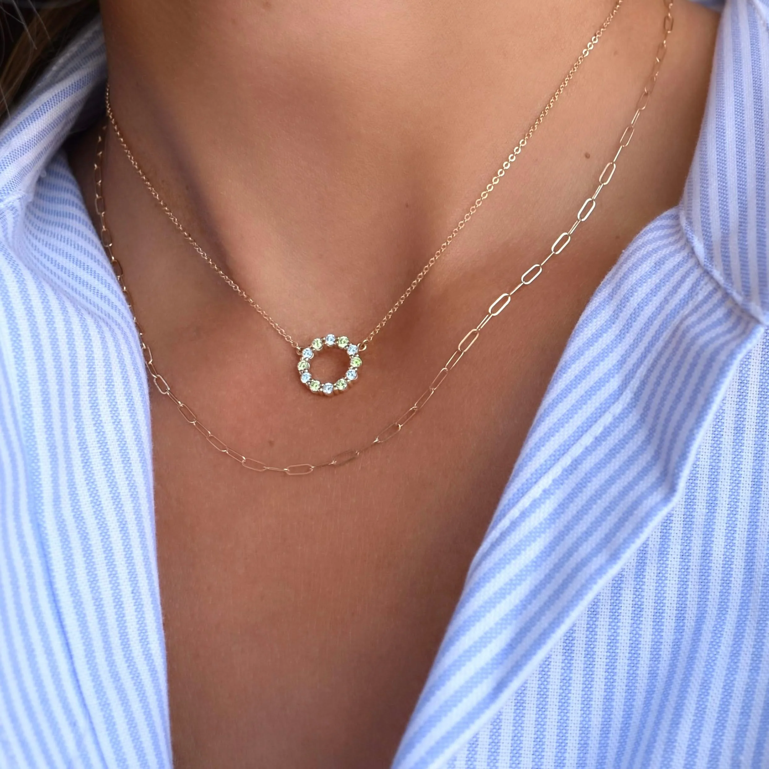 Adelaide Mini Necklace in 14k Gold - Image 8