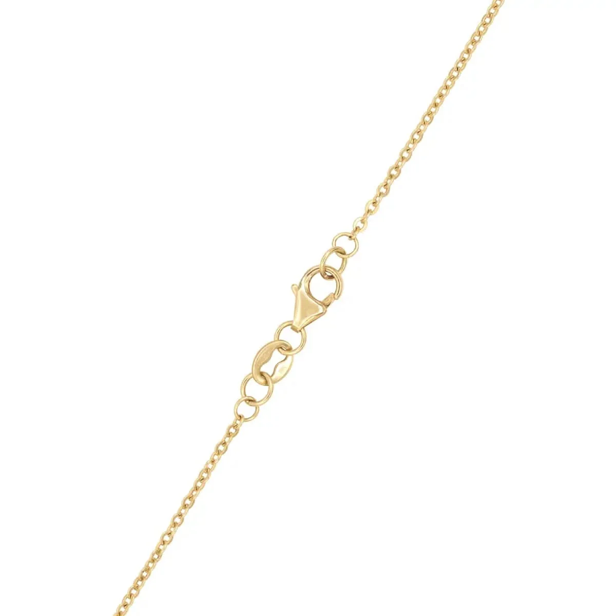 Barrington Diamond Necklace with Ruby Side Stones in 14k Gold (July) - Image 5