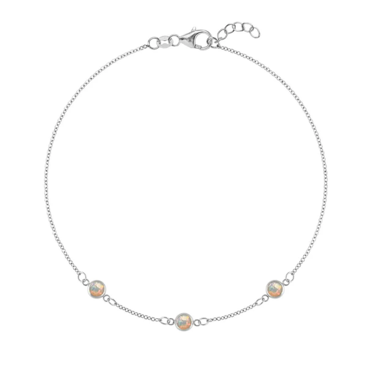 Bayberry 3 Opal Bracelet in 14k Gold (October) - Image 7