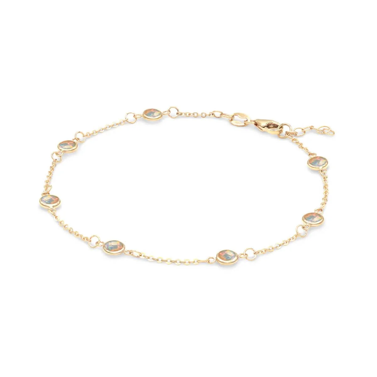 Bayberry 7 Opal Bracelet in 14k Gold (October) - Image 4