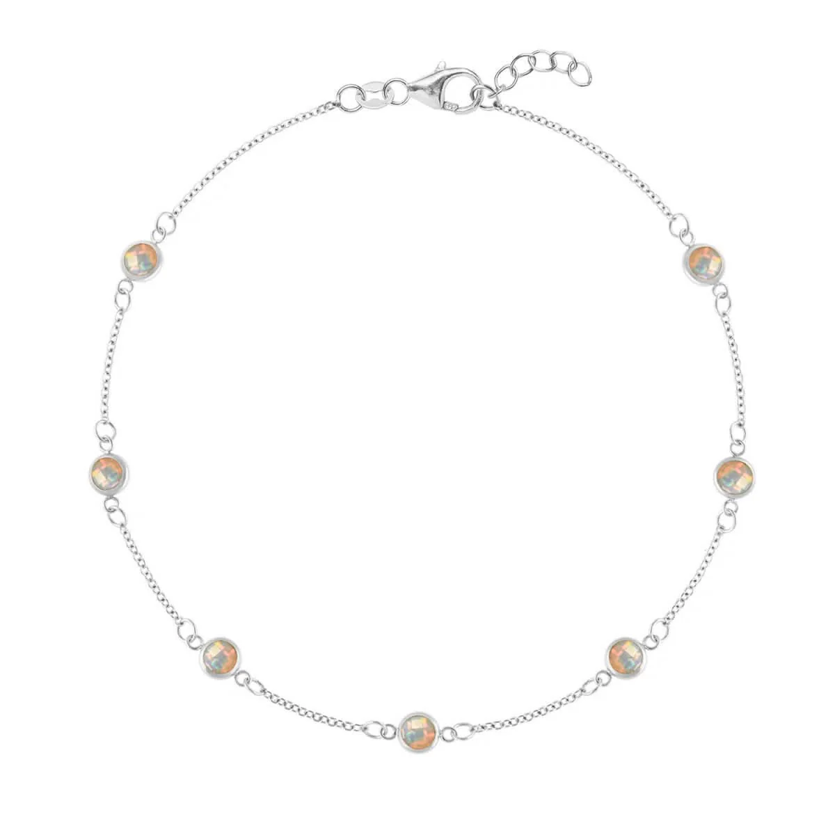 Bayberry 7 Opal Bracelet in 14k Gold (October) - Image 9