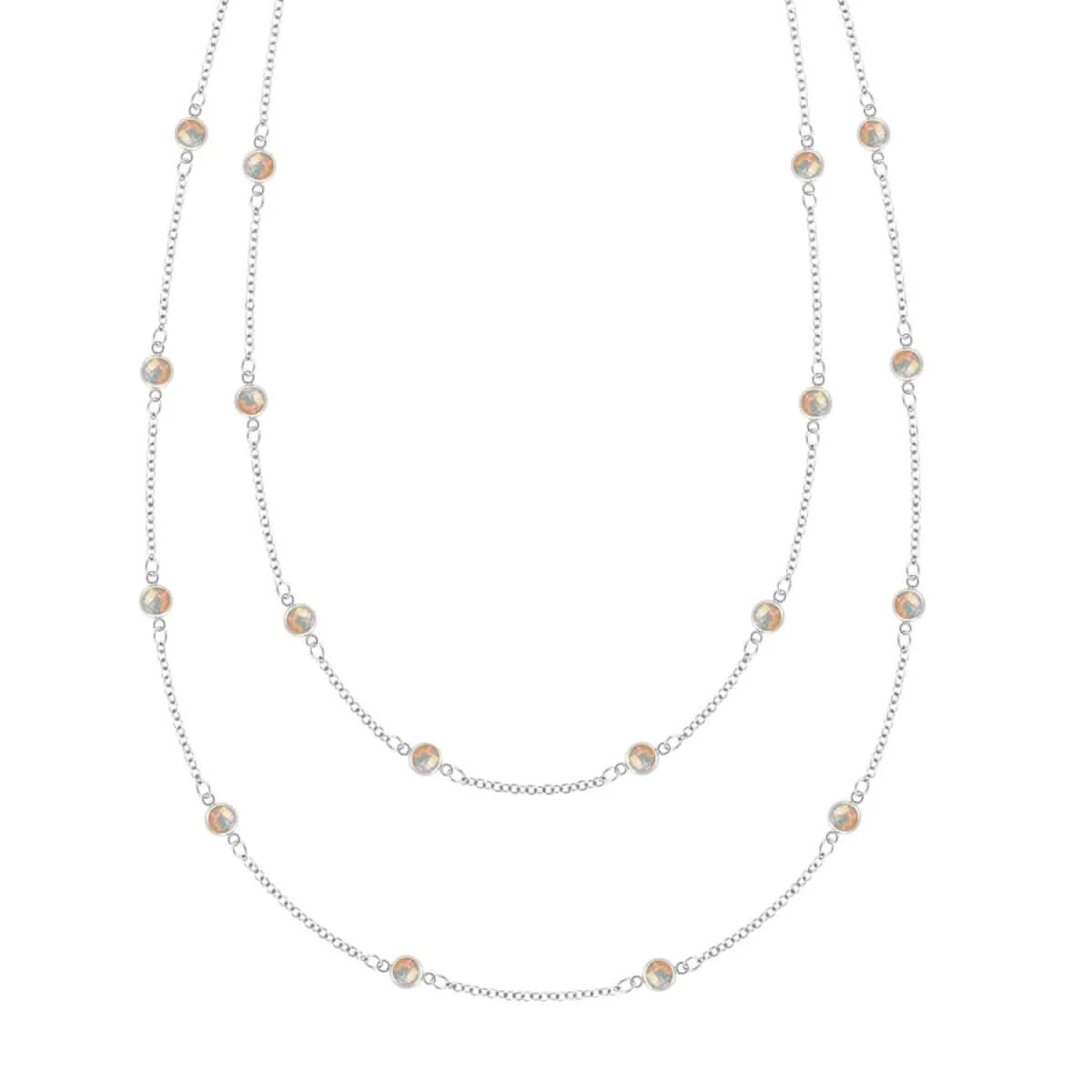 Bayberry Opal Long Necklace in 14k Gold (October) - Image 8