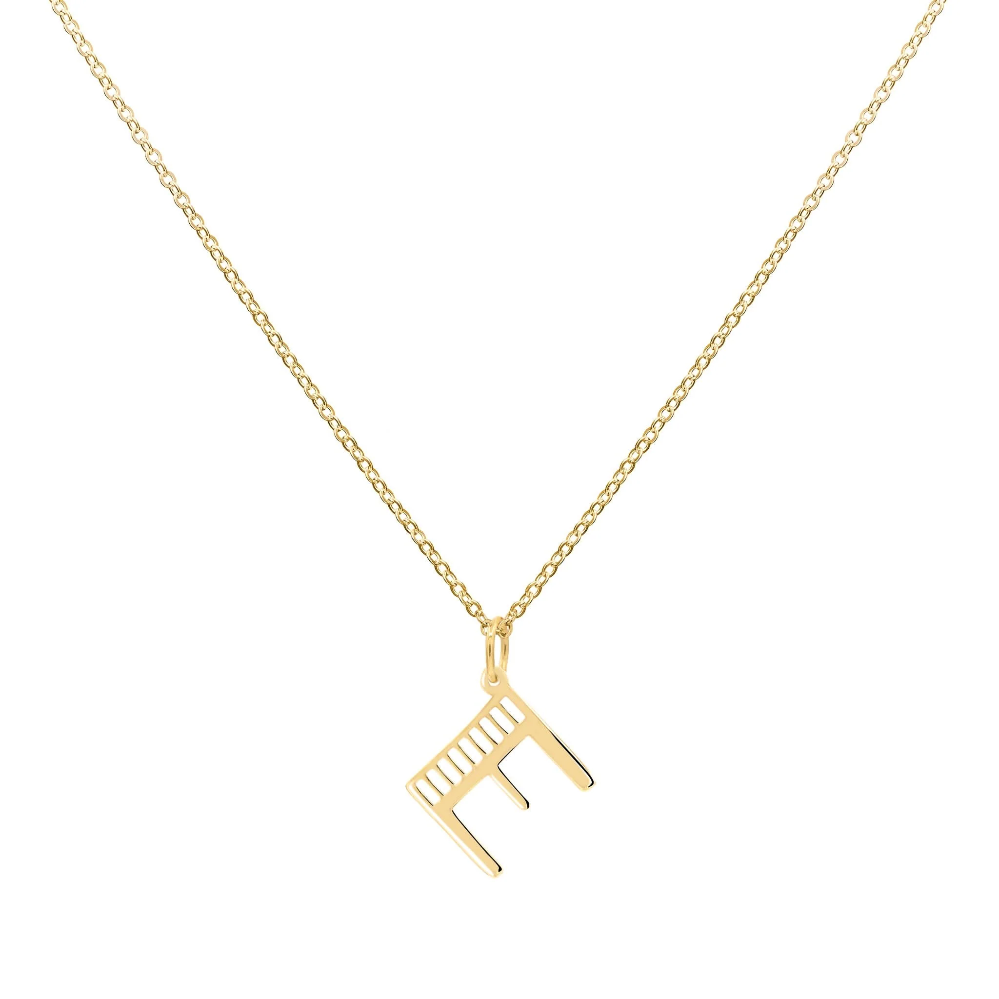 Essex Letter E Pendant in 14k Gold - Image 4
