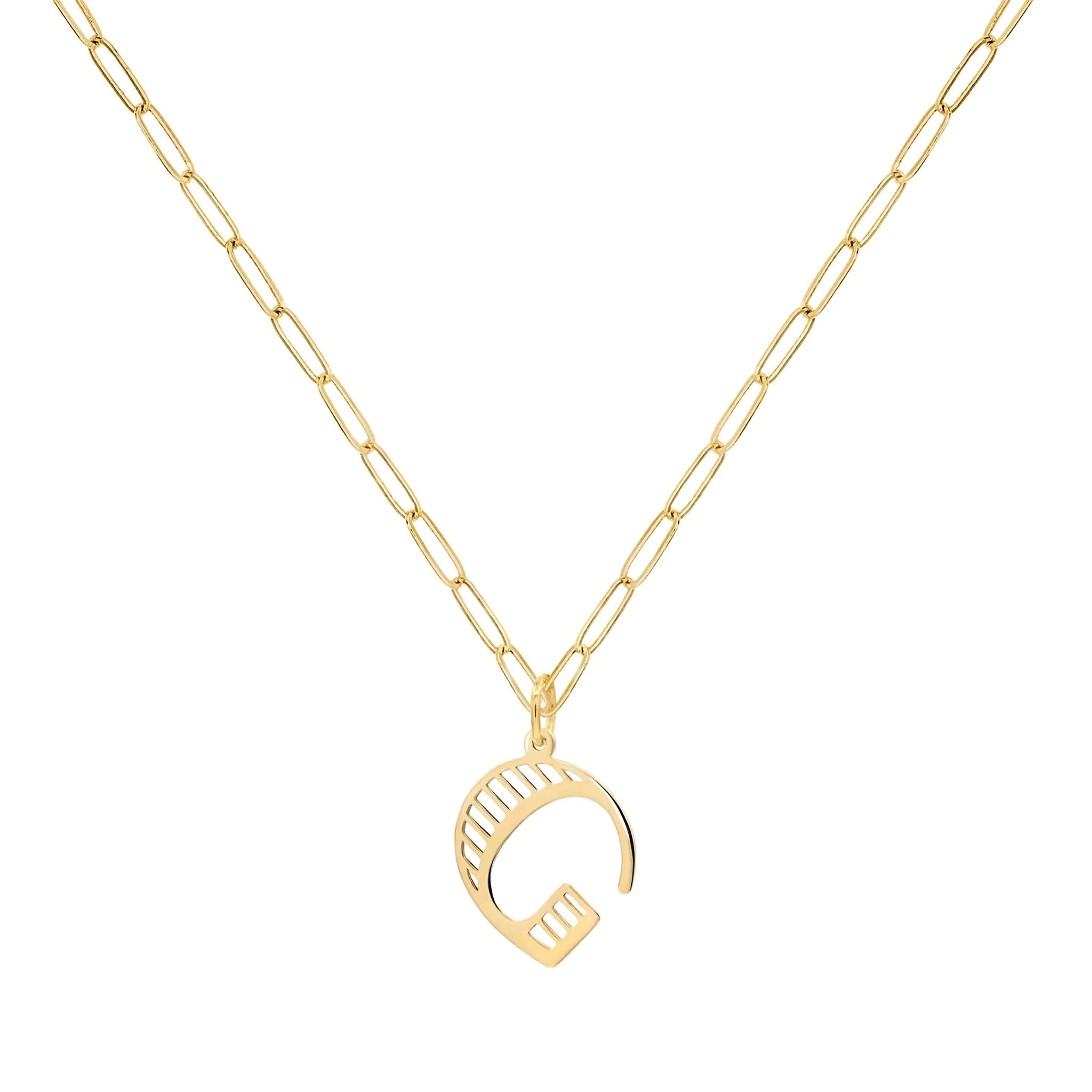 Essex Letter G Pendant in 14k Gold - Image 5