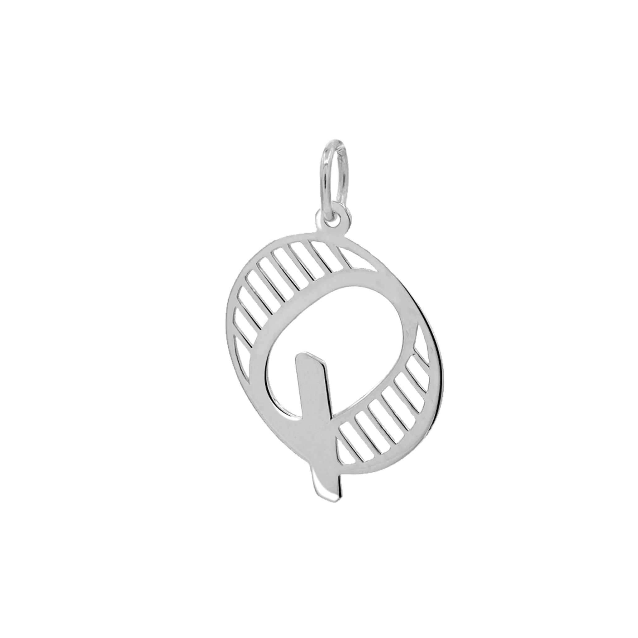 Essex Letter Q Pendant in 14k Gold - Image 7