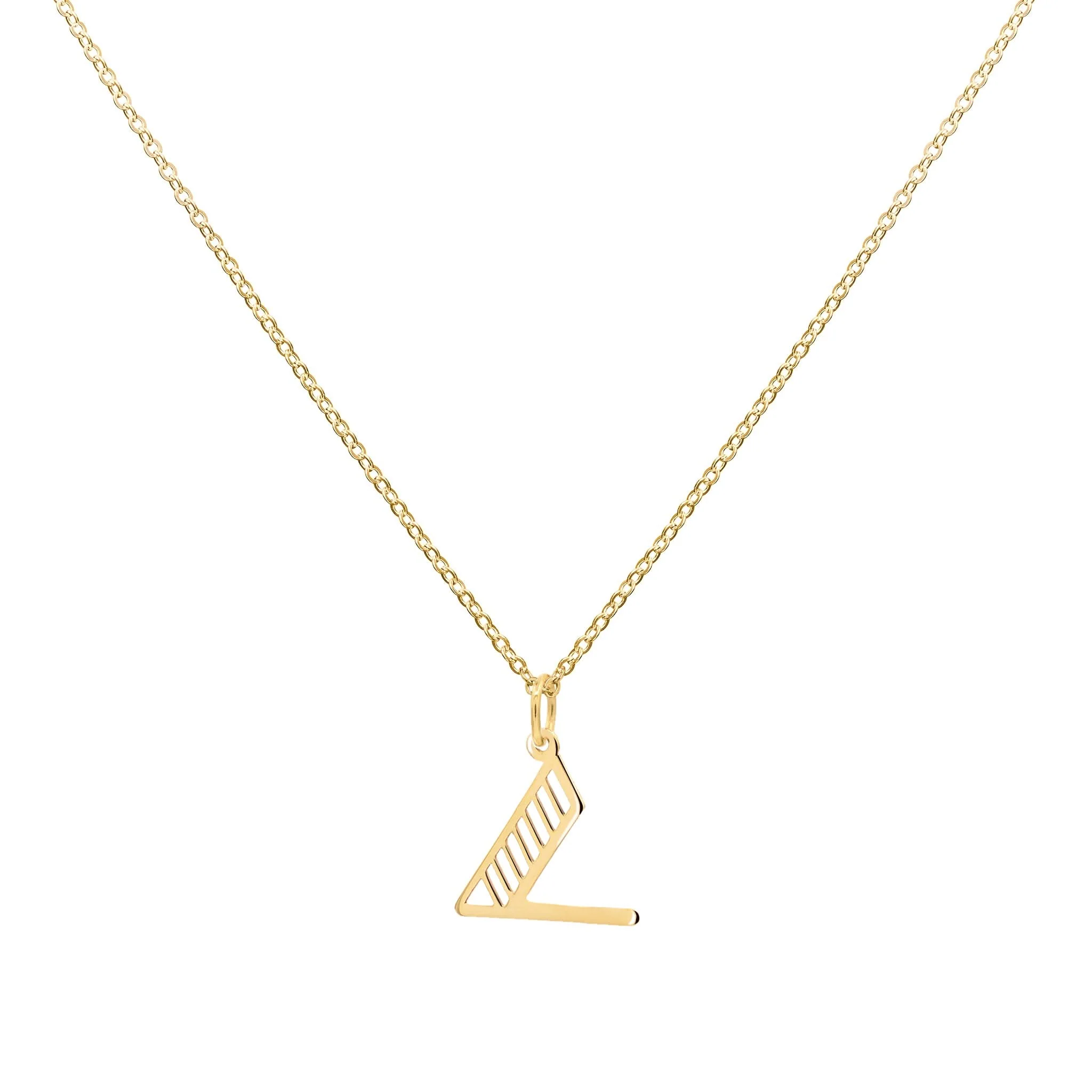 Essex Letter V Pendant in 14k Gold - Image 4