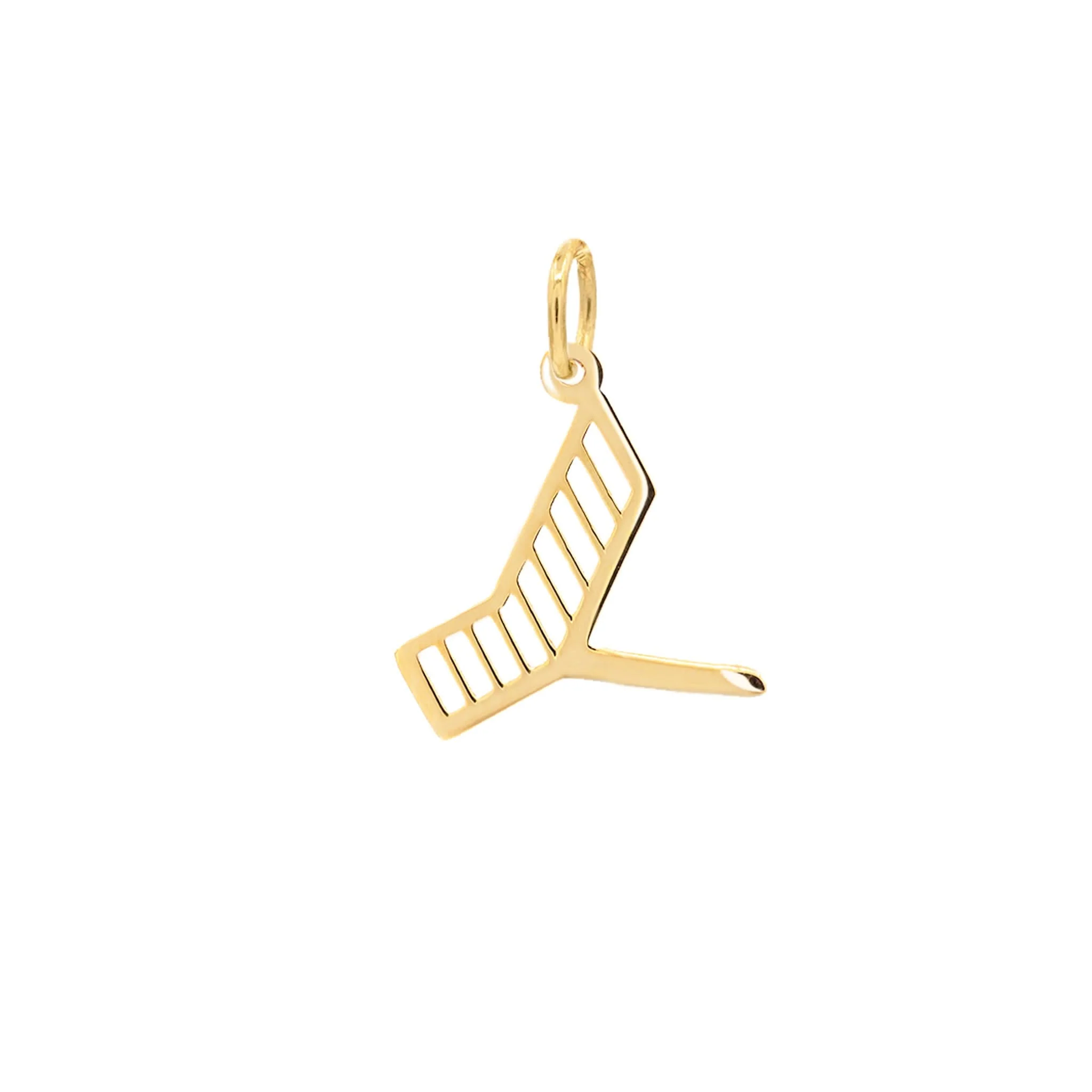 Essex Letter Y Pendant in 14k Gold
