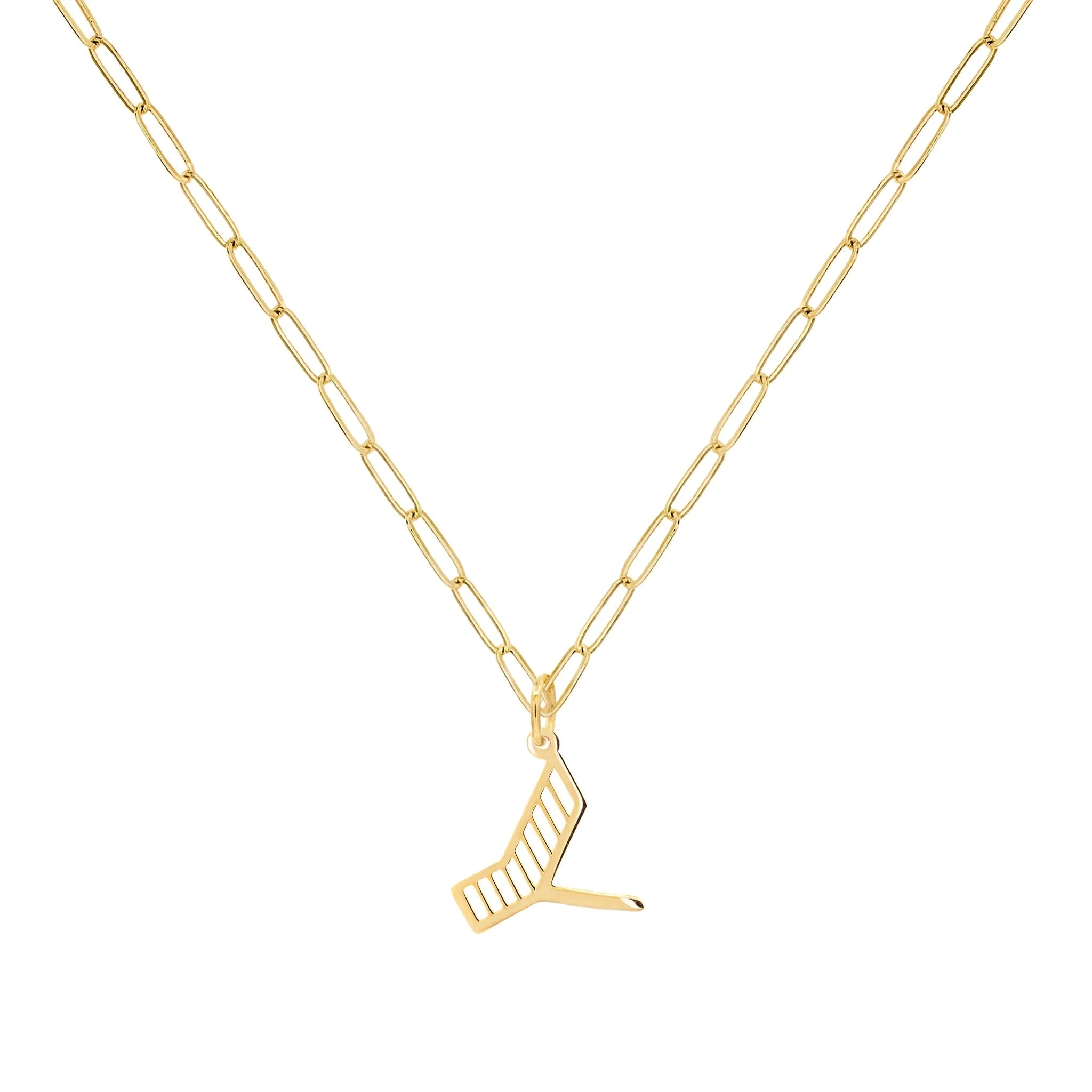 Essex Letter Y Pendant in 14k Gold - Image 5