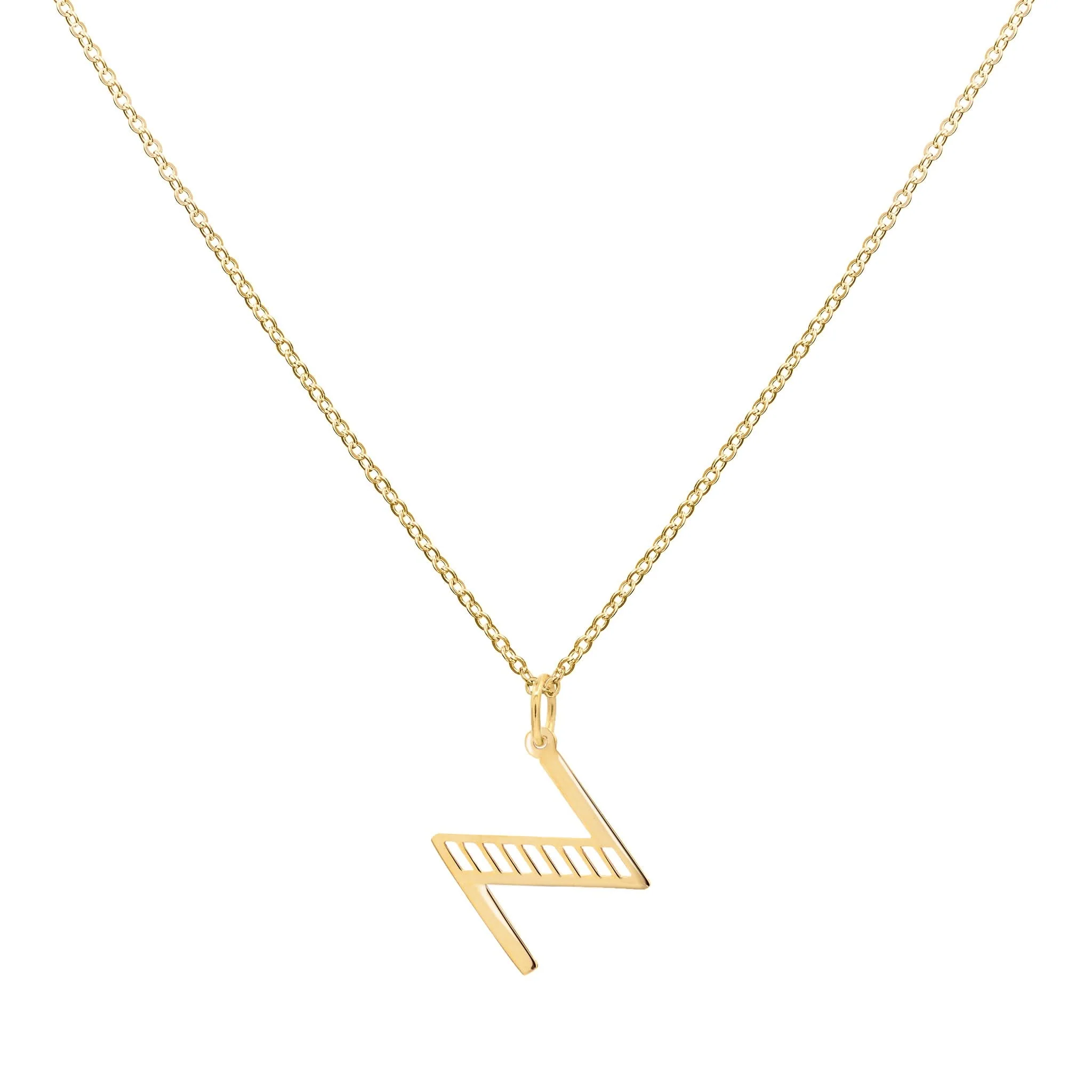 Essex Letter Z Pendant in 14k Gold - Image 4