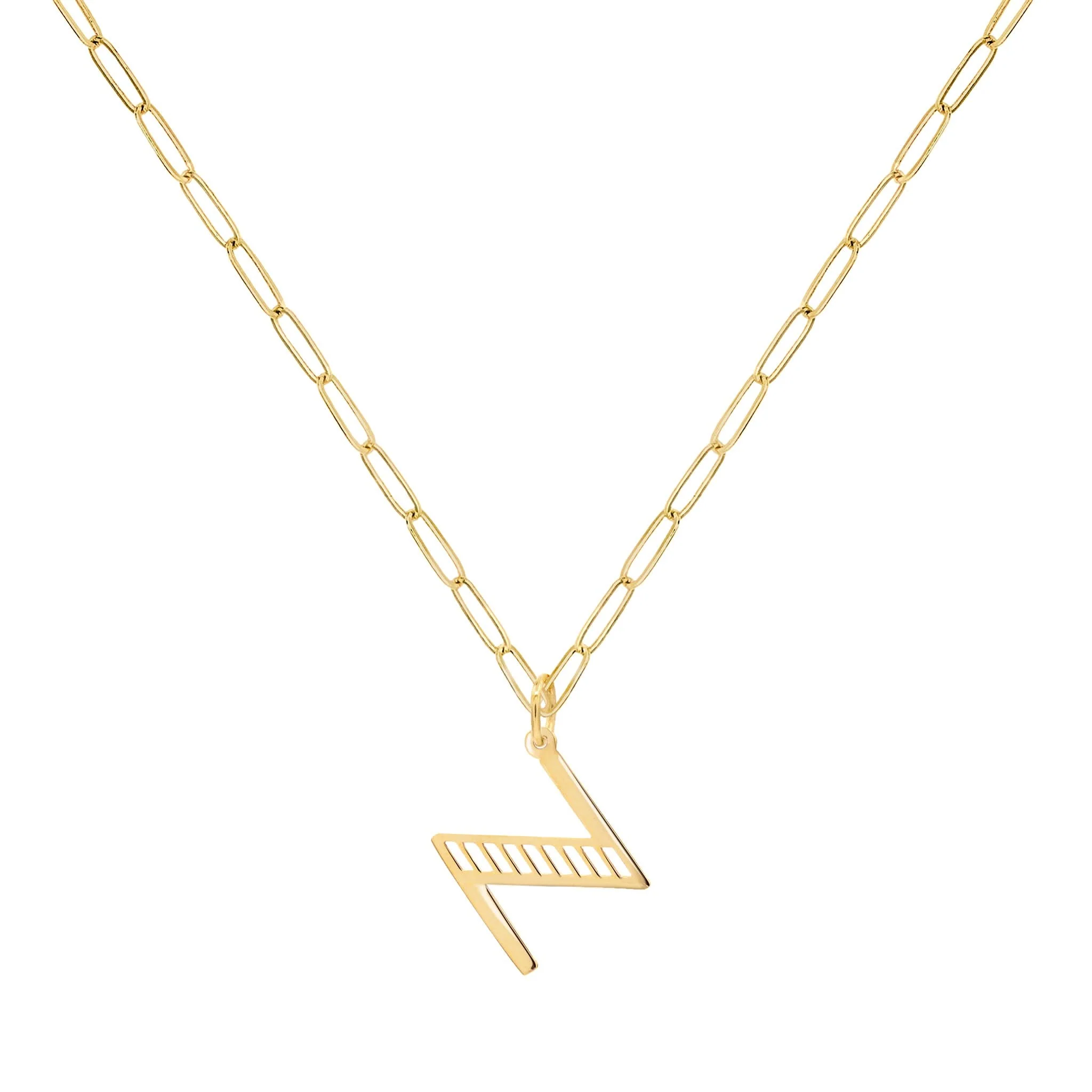 Essex Letter Z Pendant in 14k Gold - Image 5