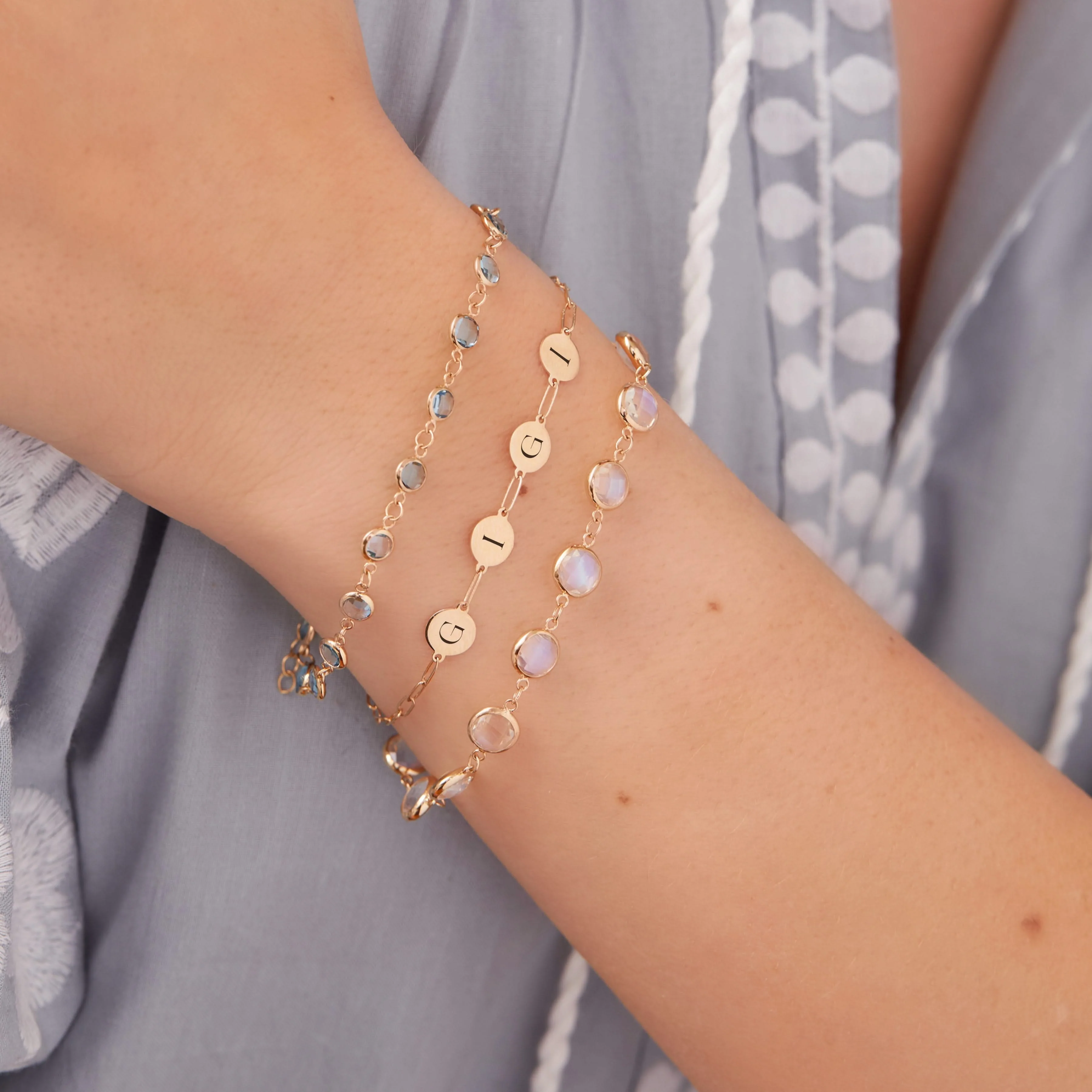 GIGI Bracelet on Adelaide Mini in 14k Gold - Image 3
