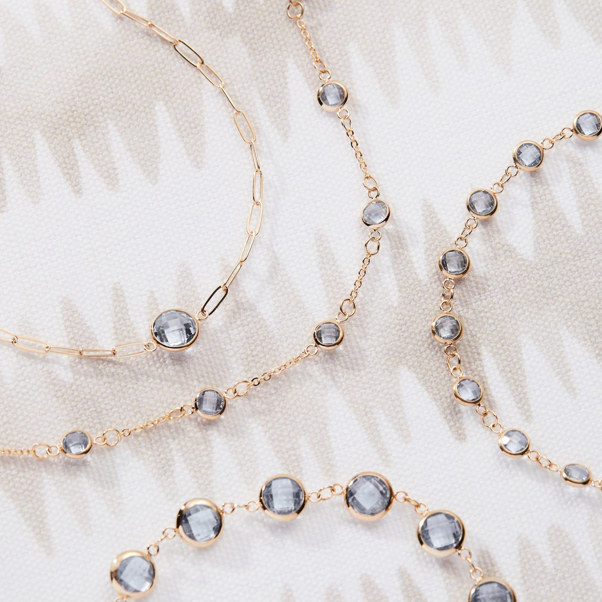 Grand 1 Aquamarine Adelaide Mini Bracelet in 14k Gold (March) - Image 7