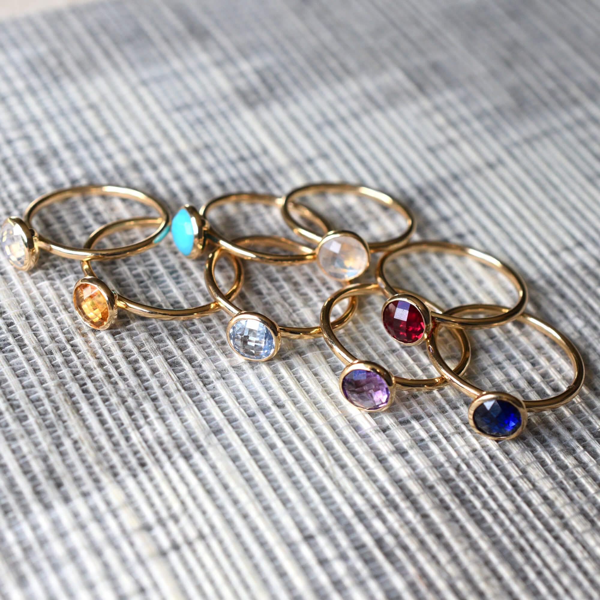 Grand Birthstone Ring in 14k Gold - Image 8