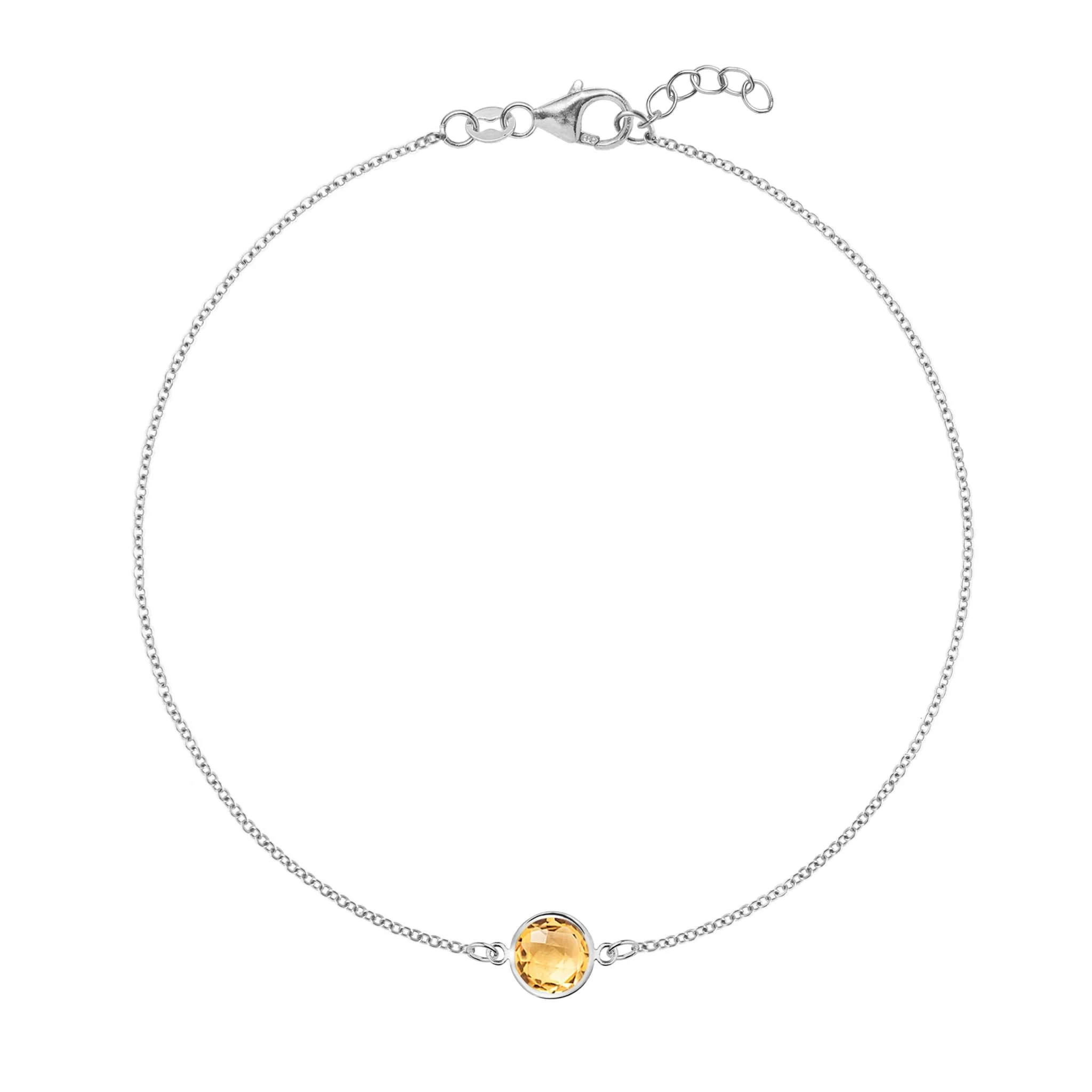 Grand 1 Citrine Bracelet in 14k Gold (November) - Image 7