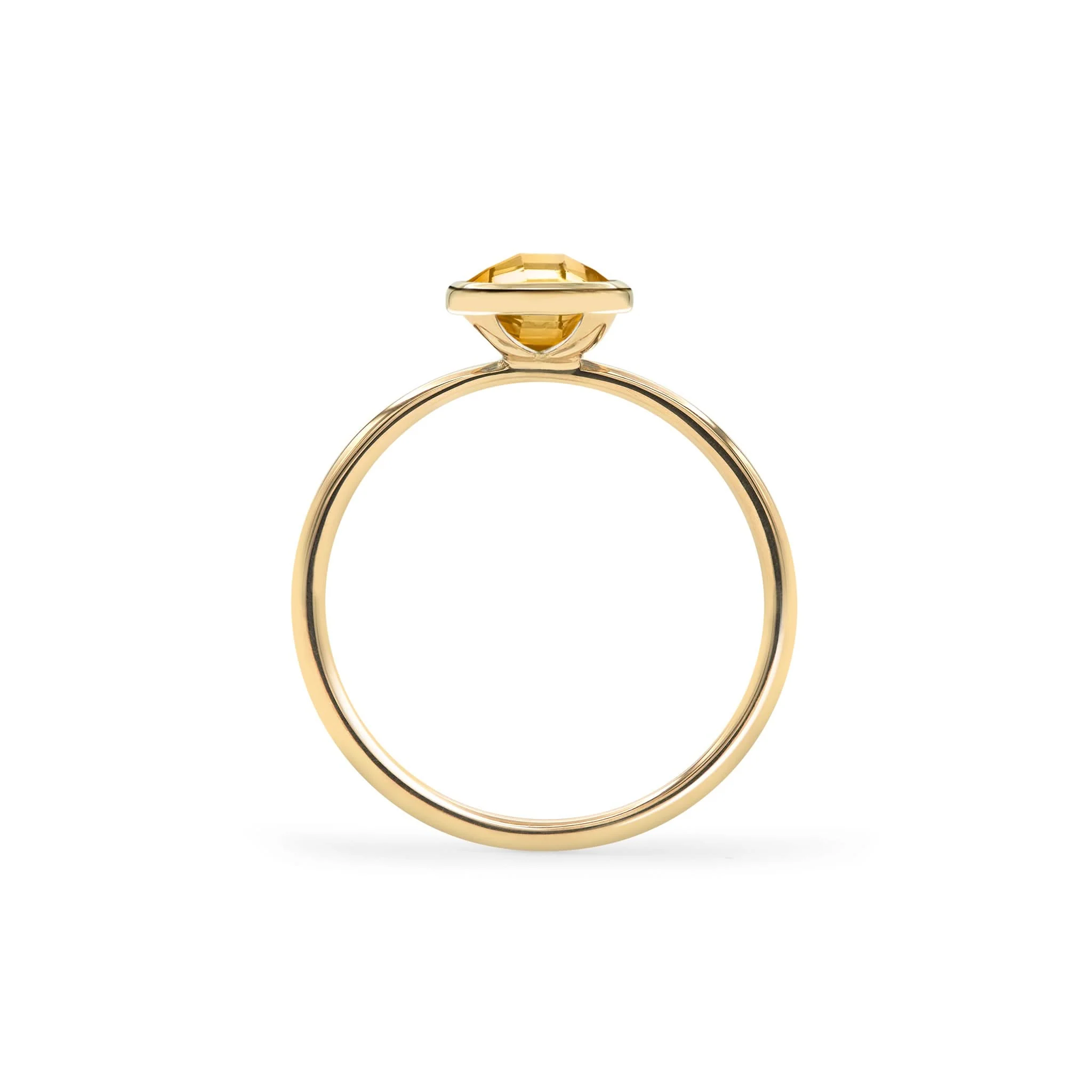 Grand Citrine Ring in 14k Gold (November) - Image 4