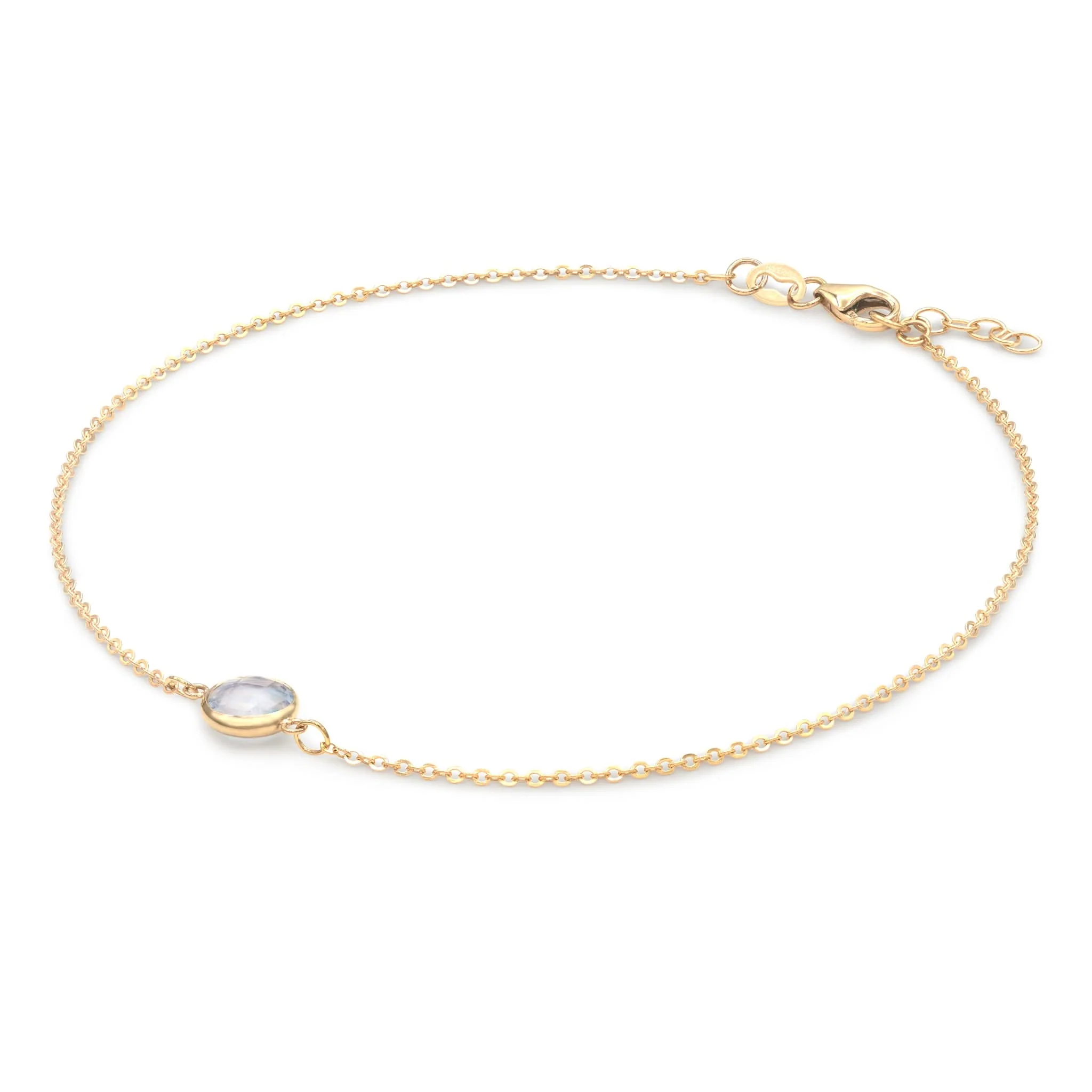 Grand 1 Moonstone Bracelet in 14k Gold (June) - Image 4