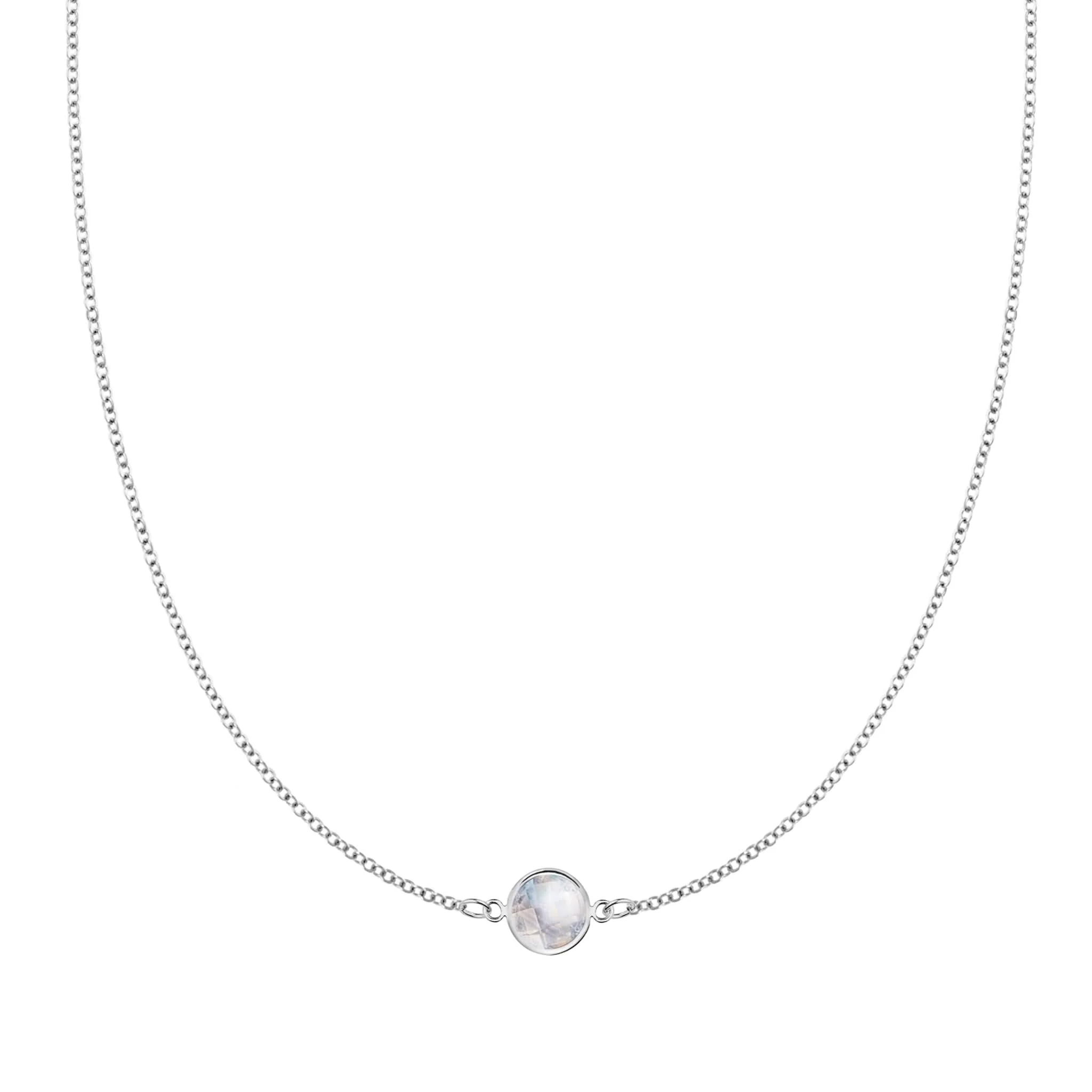 Grand 1 Moonstone Necklace in 14k Gold (June) - Image 5