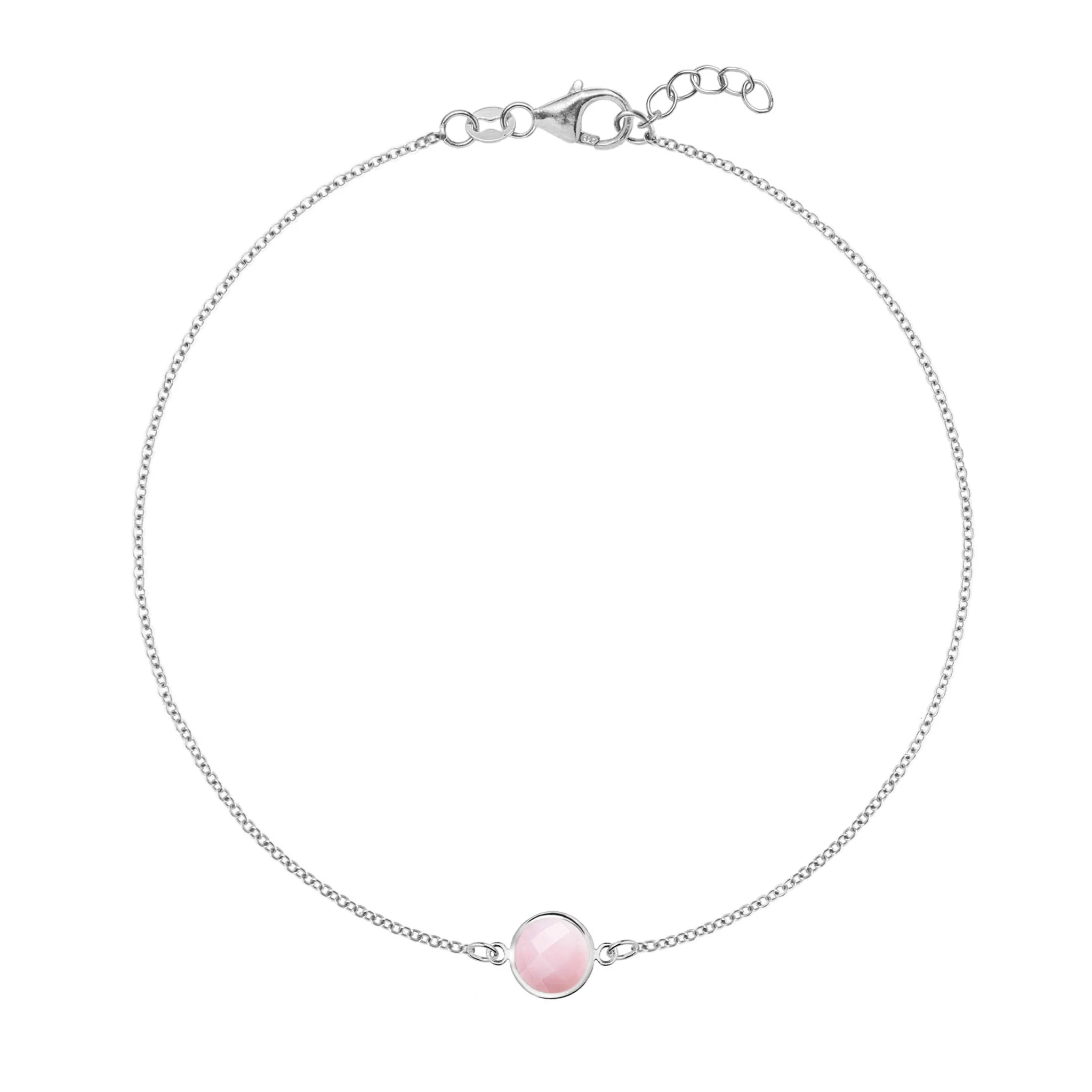 Grand 1 Pink Opal Bracelet in 14k Gold (October) - Image 7