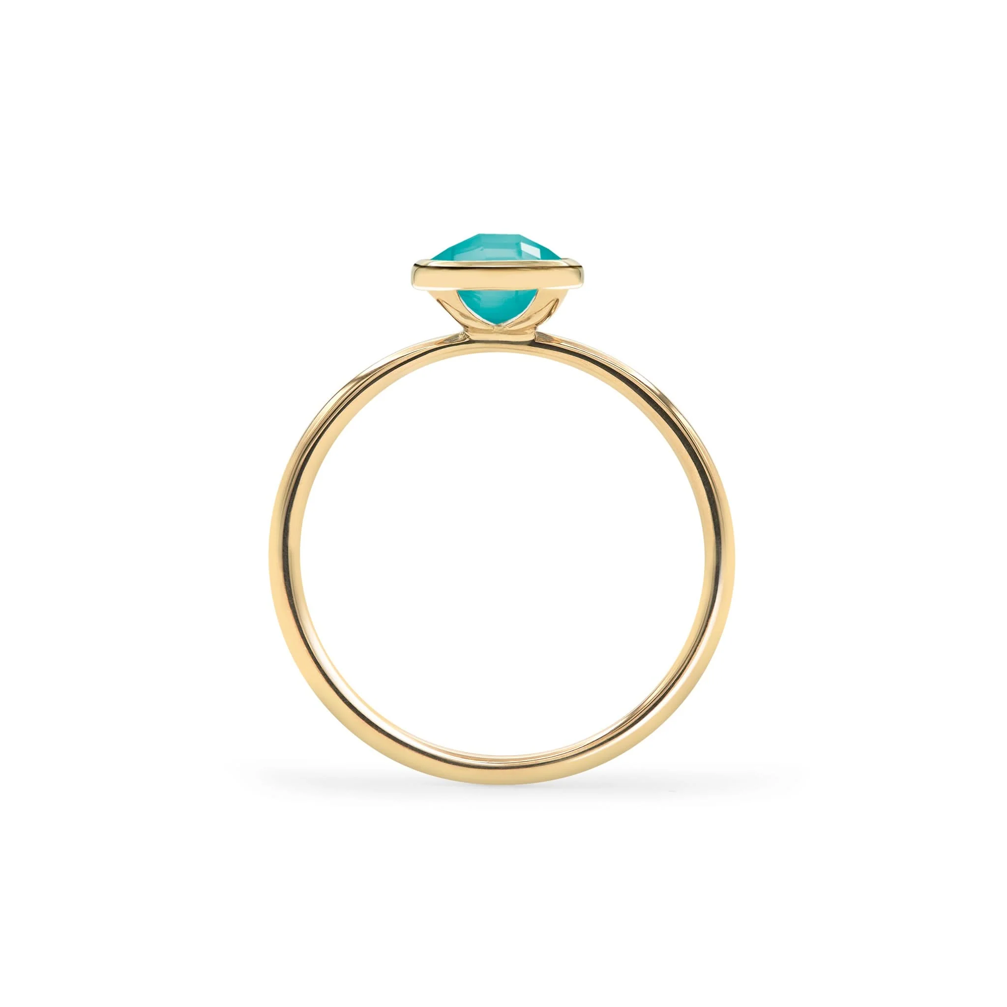 Grand Turquoise Ring in 14k Gold (December) - Image 5