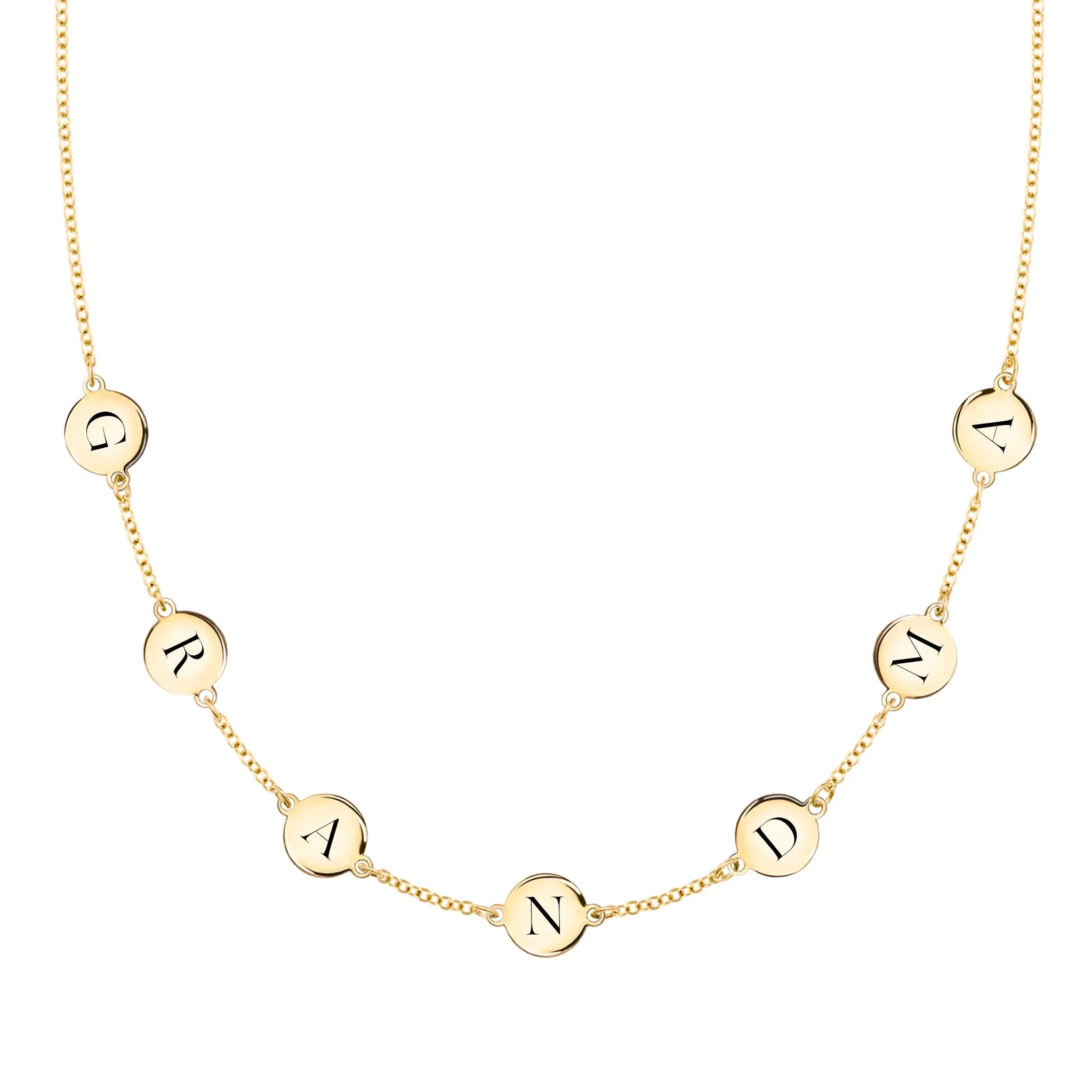 GRANDMA Necklace in 14k Gold