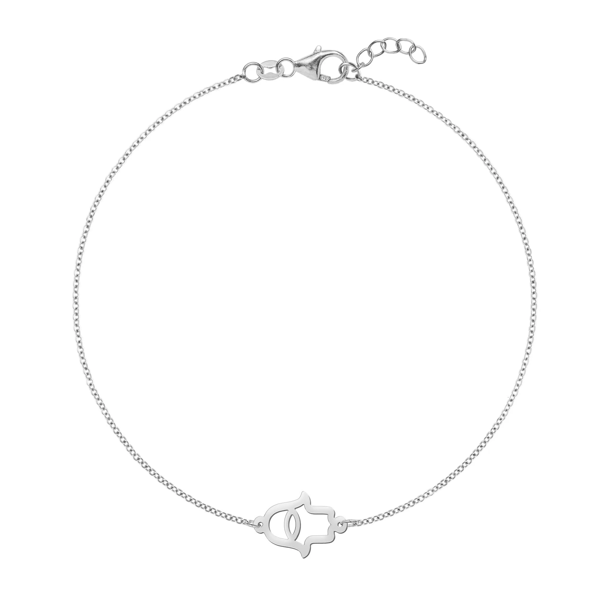 Hamsa Bracelet in 14k Gold - Image 4