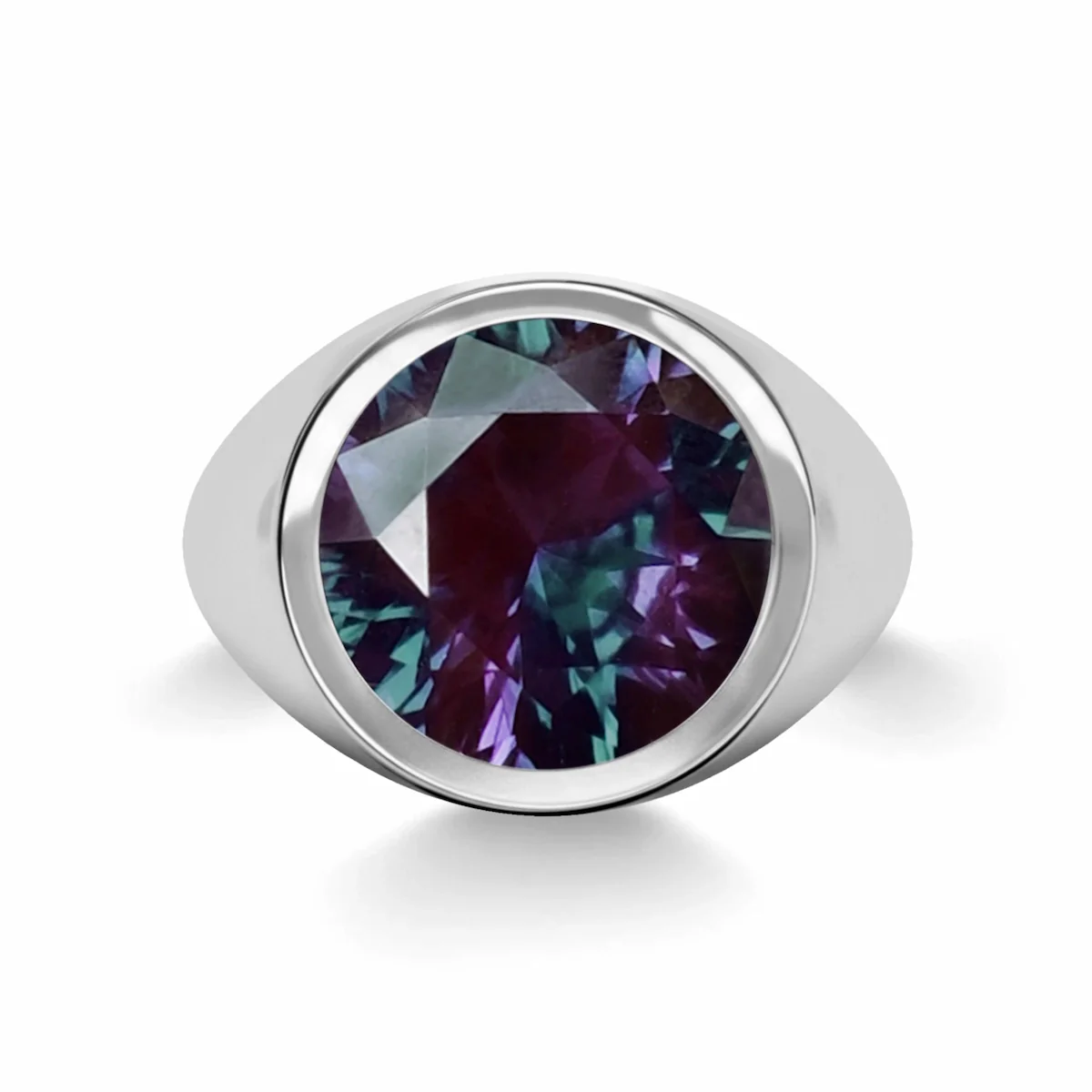 Jamestown Alexandrite Ring in 14k Gold (June) - Image 8