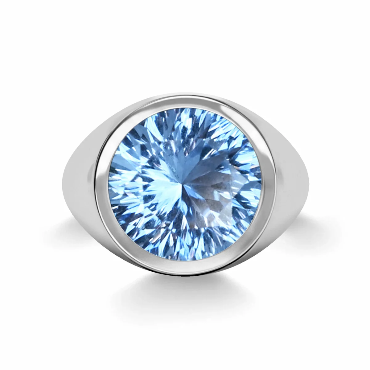 Jamestown Aquamarine Ring in 14k Gold (March) - Image 8