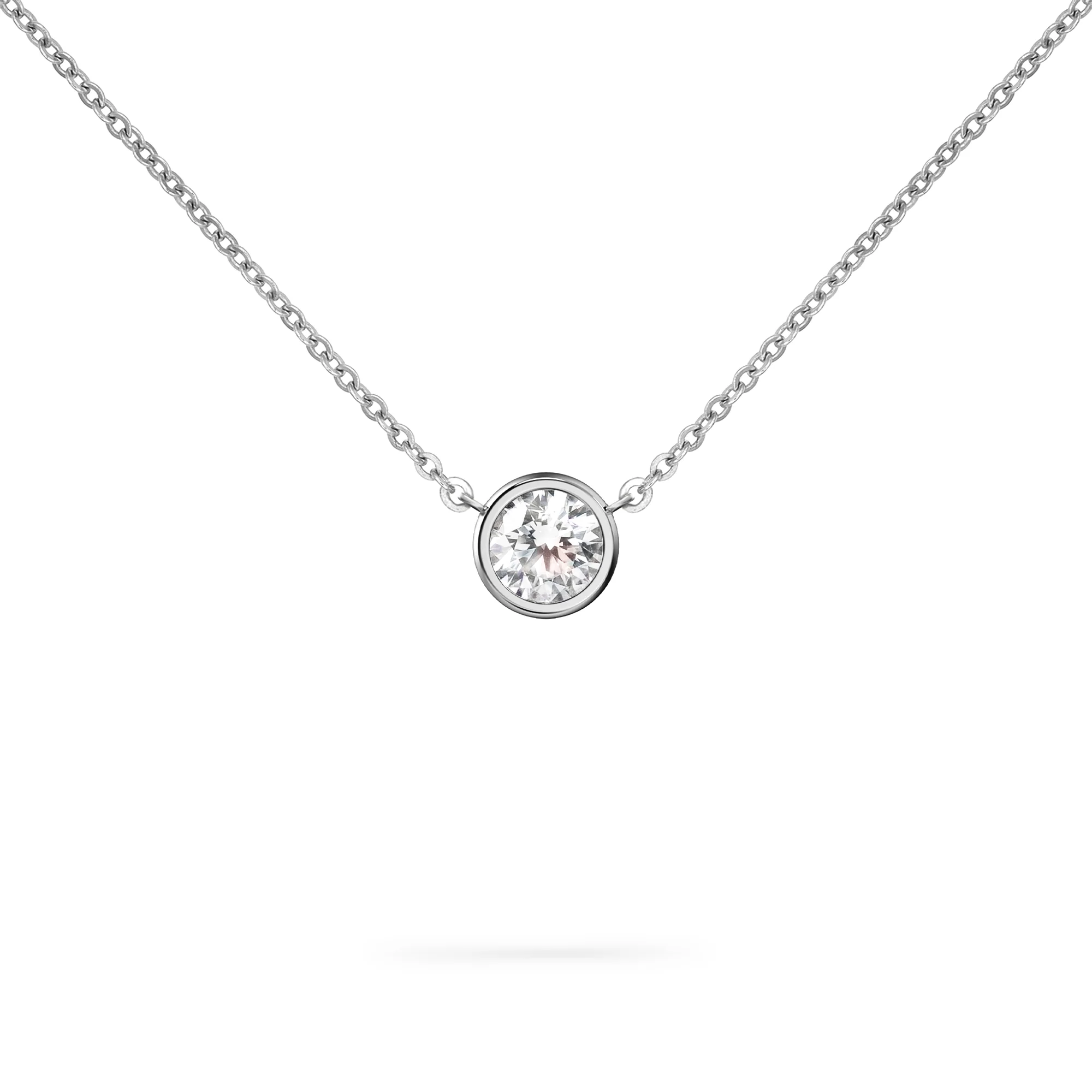 Jamestown Birthstone Solitaire Necklace in 14k Gold - Image 5