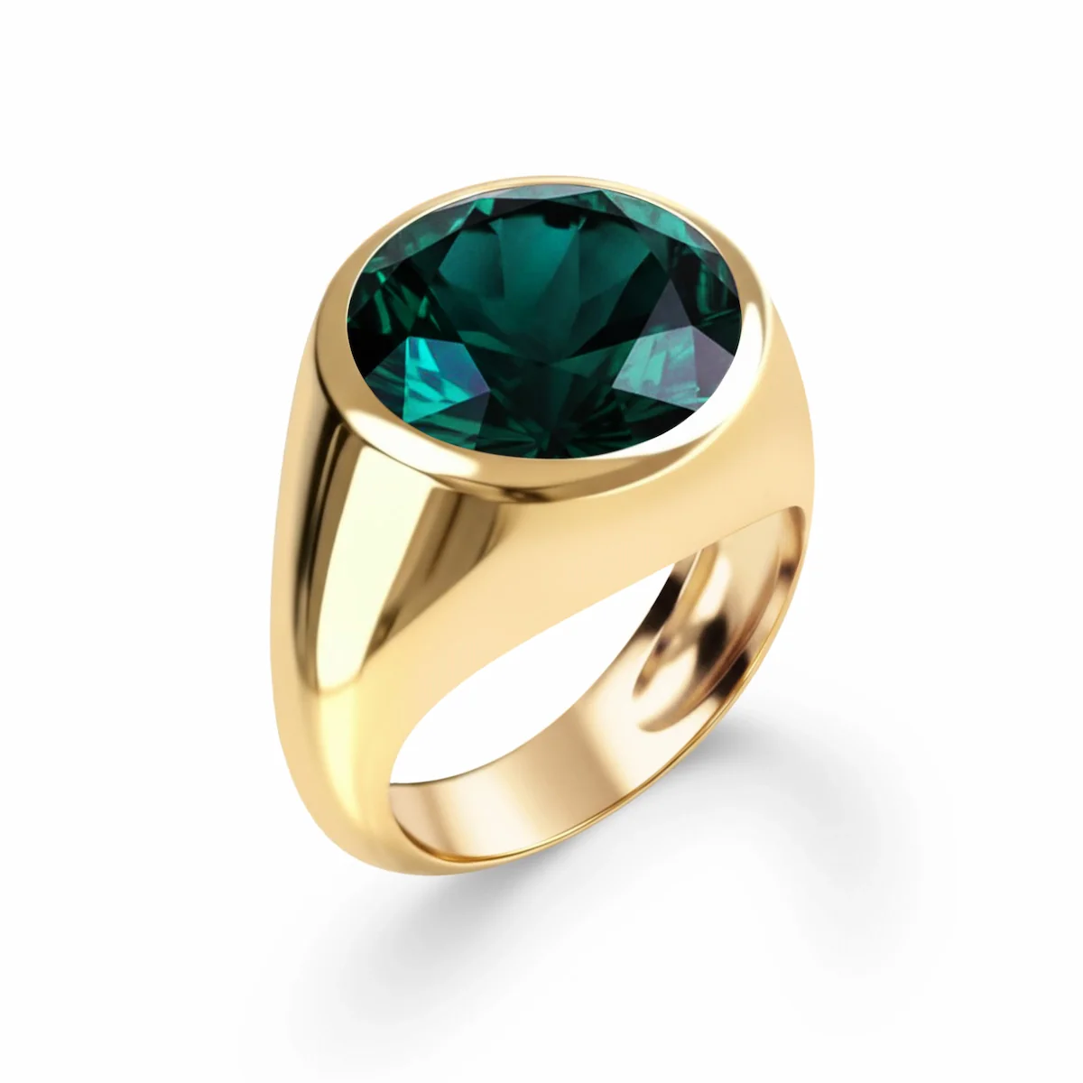 Jamestown Emerald Ring in 14k Gold (May) - Image 4
