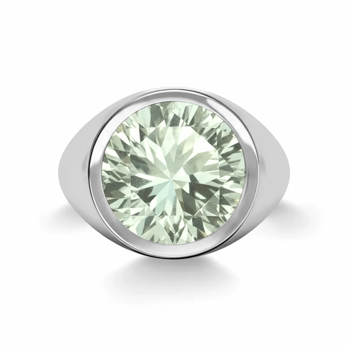 Jamestown Green Amethyst Ring in 14k Gold (February) - Image 8