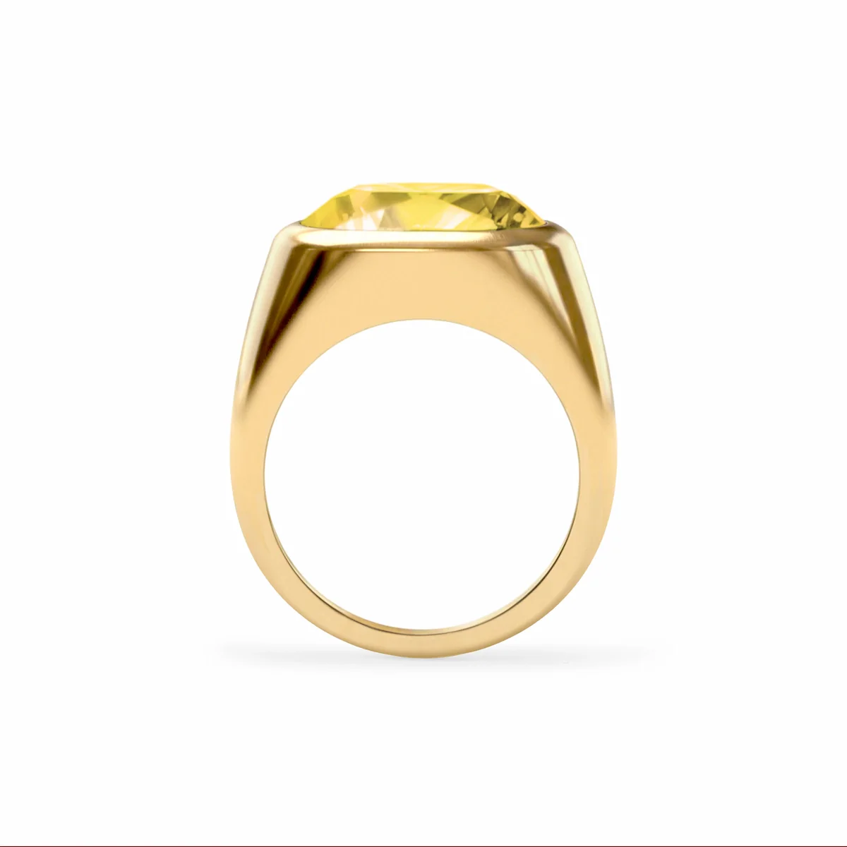 Jamestown Lemon Verbena Quartz Ring in 14k Gold (August) - Image 5