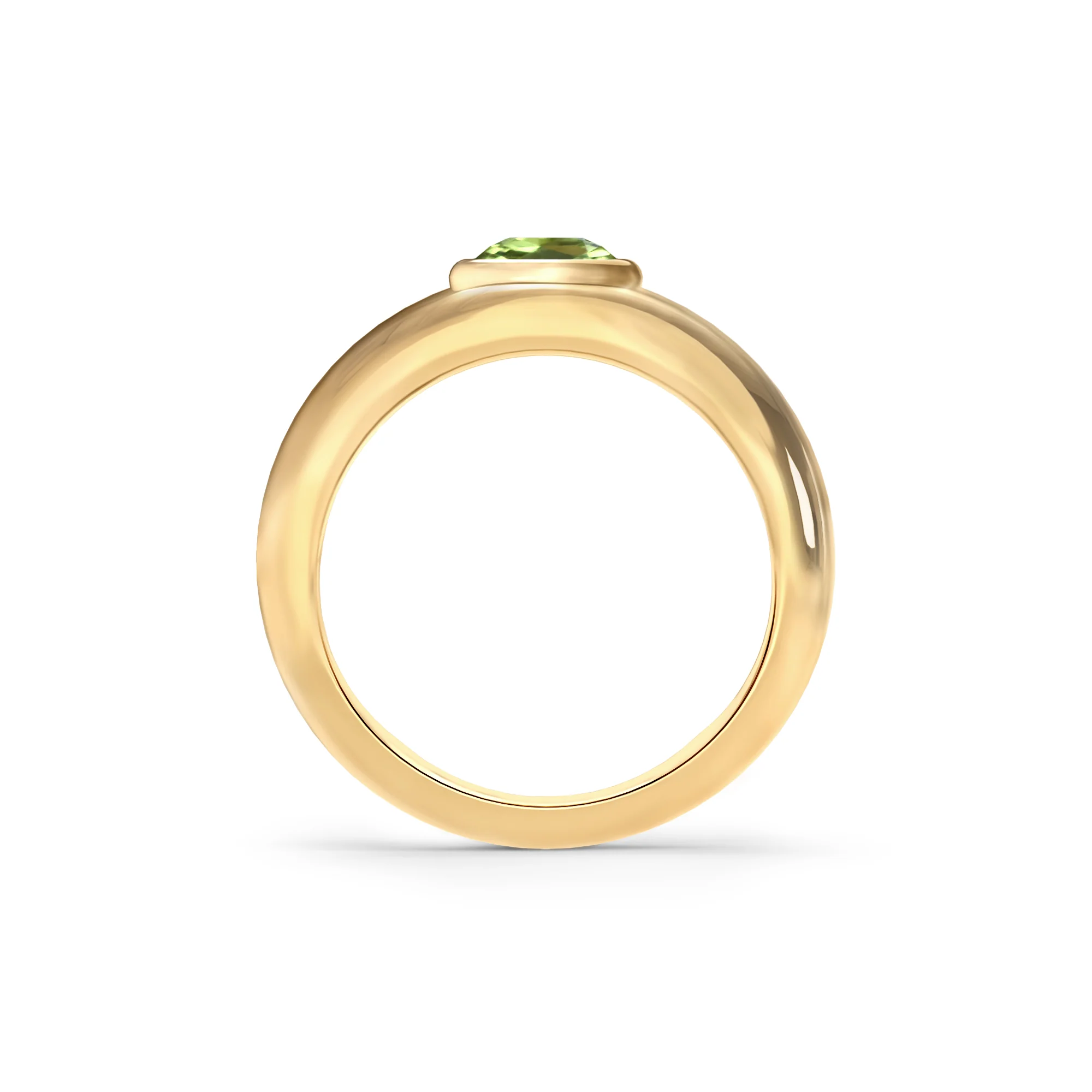 Jamestown Peridot Band Ring in 14k Gold (August) - Image 5