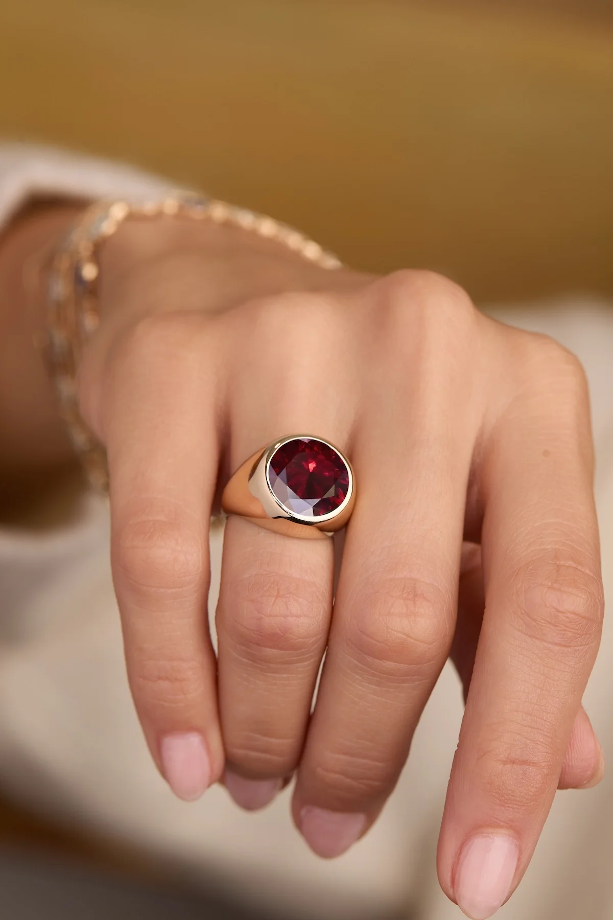 Jamestown Ruby Ring in 14k Gold (July) - Image 3
