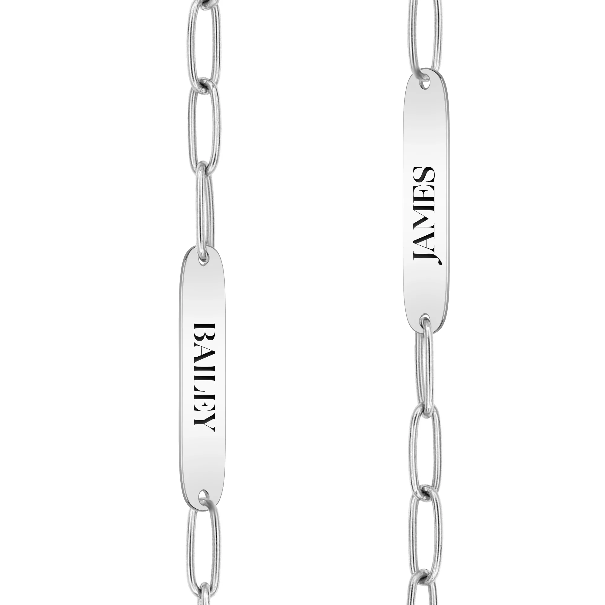 Large 1 Nameplate Necklace on Adelaide in 14k Gold - Image 9