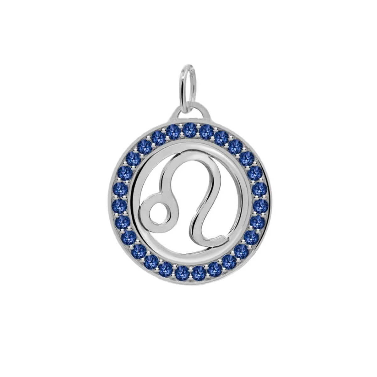 Leo & Birthstone Pendant in 14k Gold - Image 9