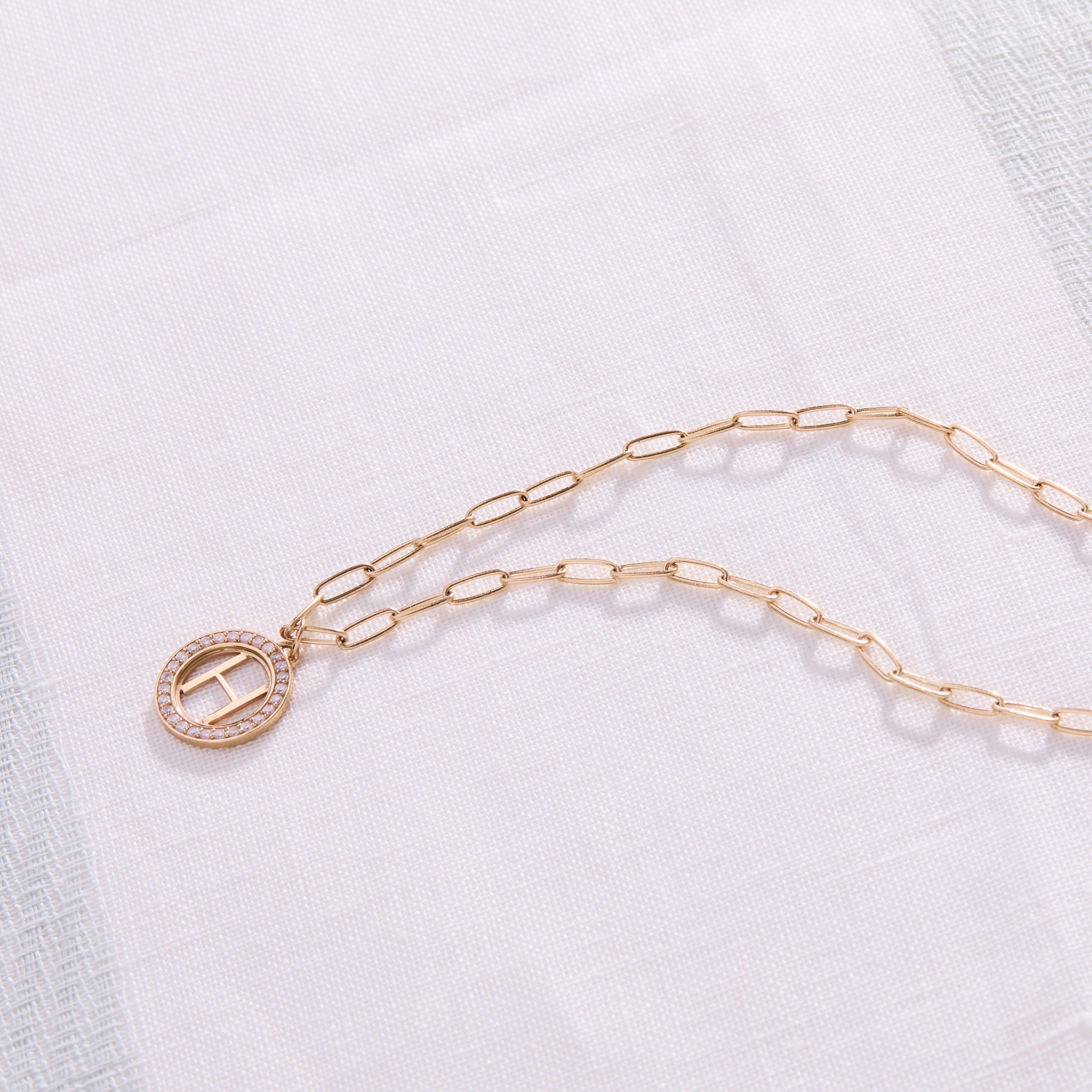 Letter & Diamond Pendant in 14k Gold (April) - Image 11