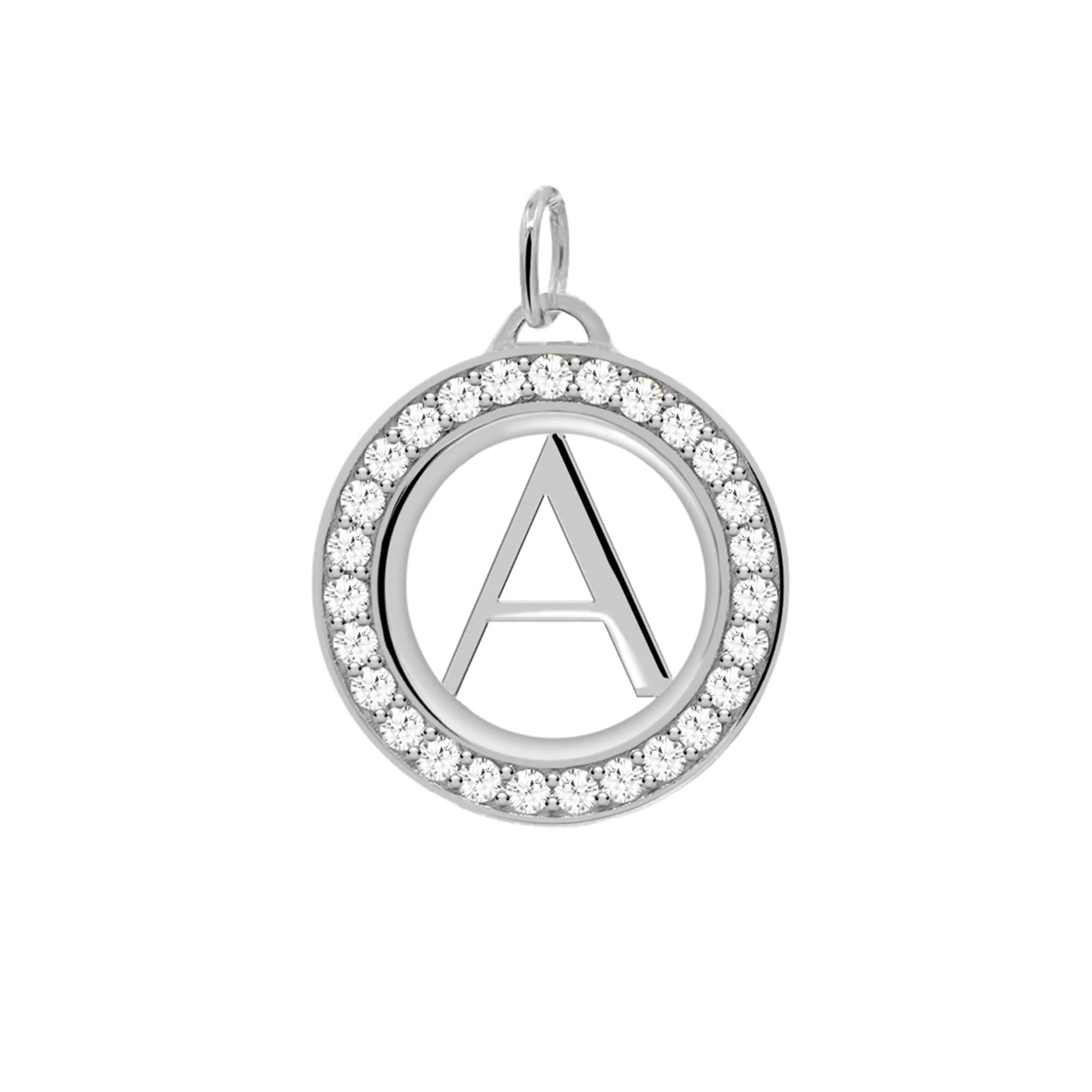 Letter & Diamond Pendant in 14k Gold (April) - Image 9