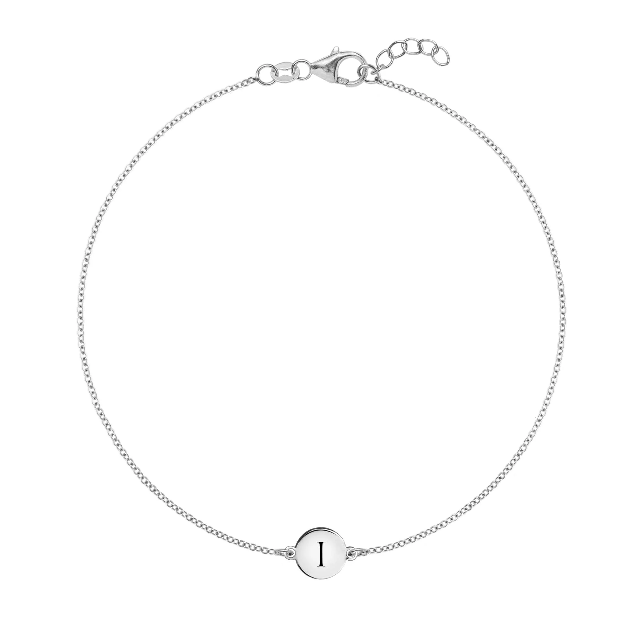 Letter I Bracelet in 14k Gold - Image 5