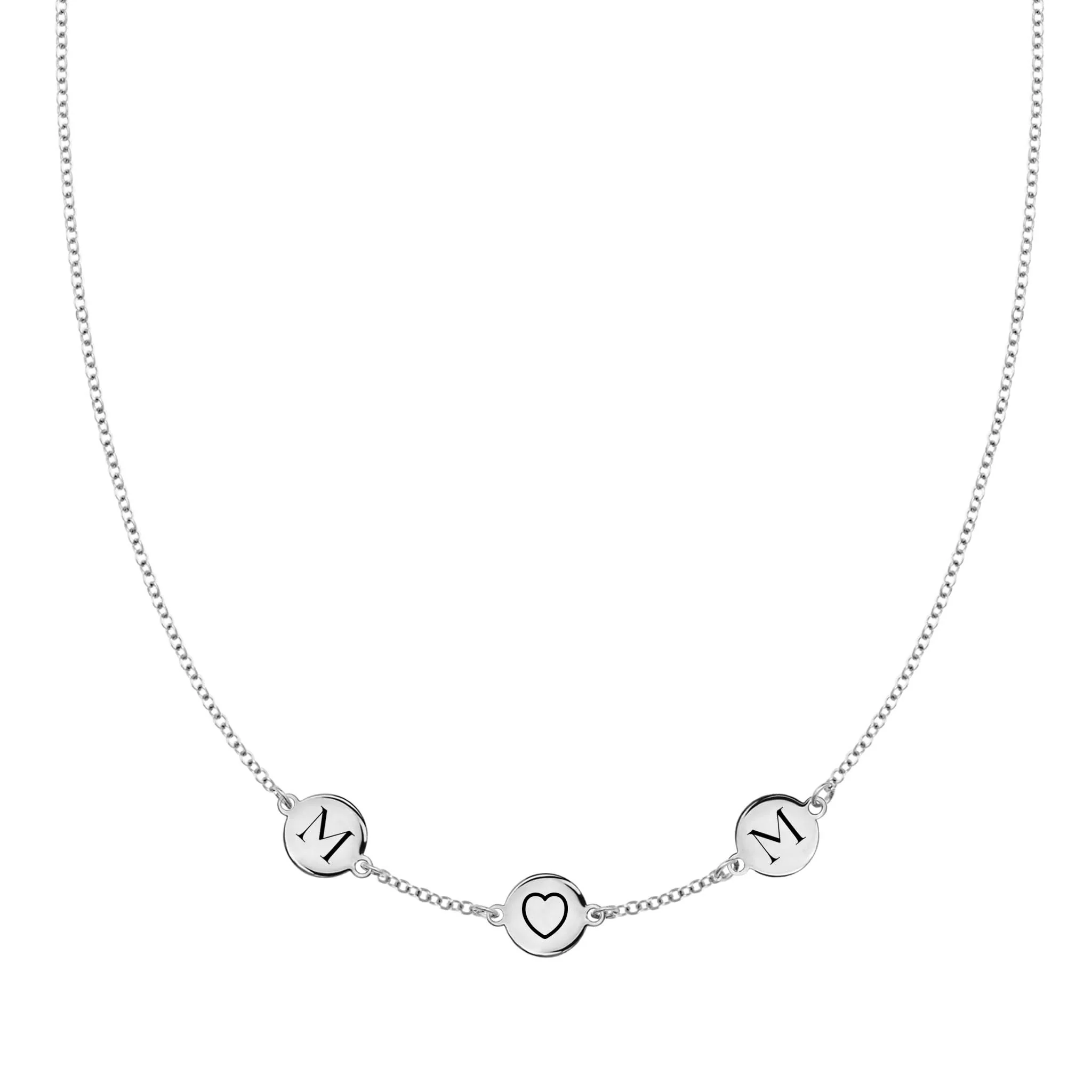 MOM Heart Necklace in 14k Gold - Image 7