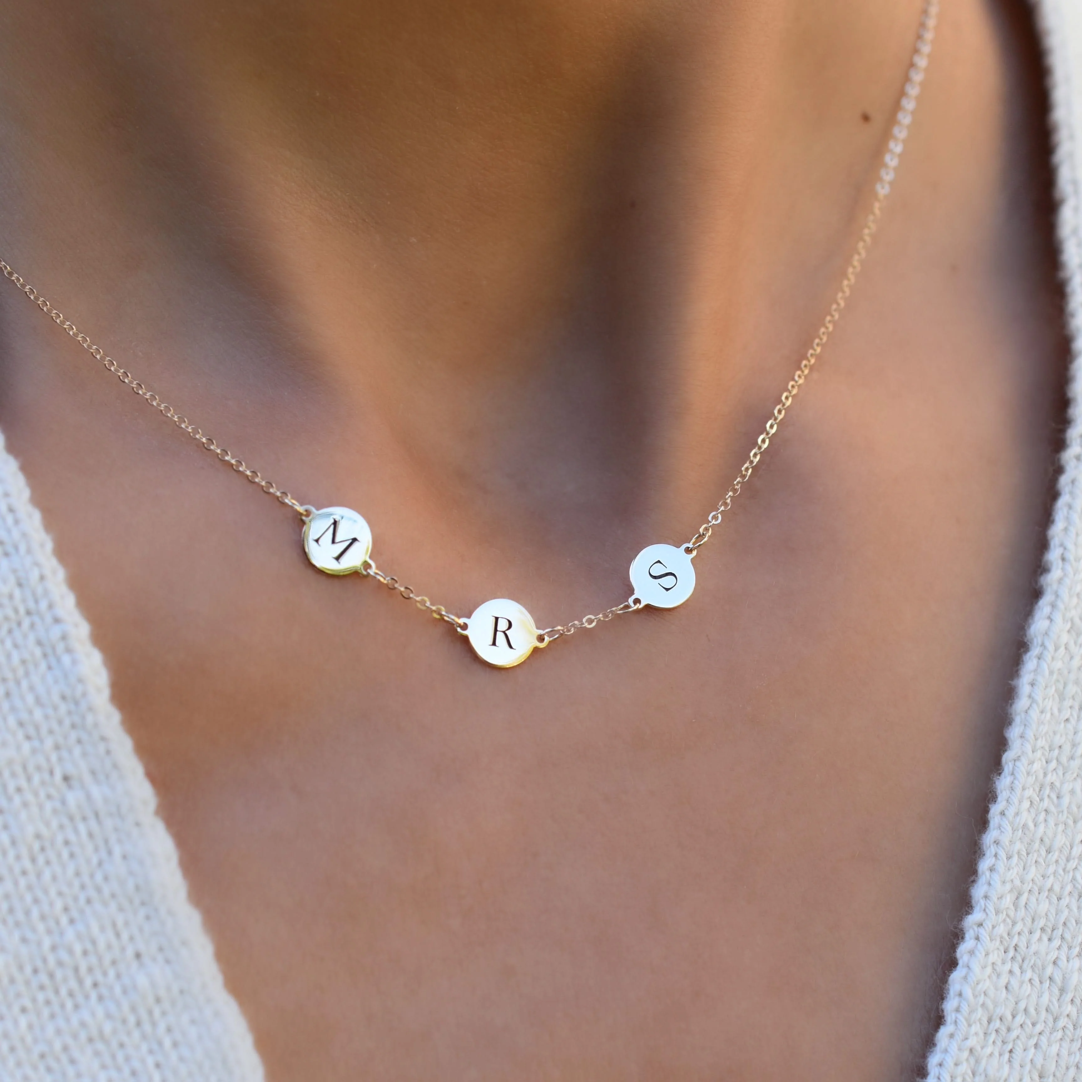 MRS Necklace in 14k Gold - Image 3