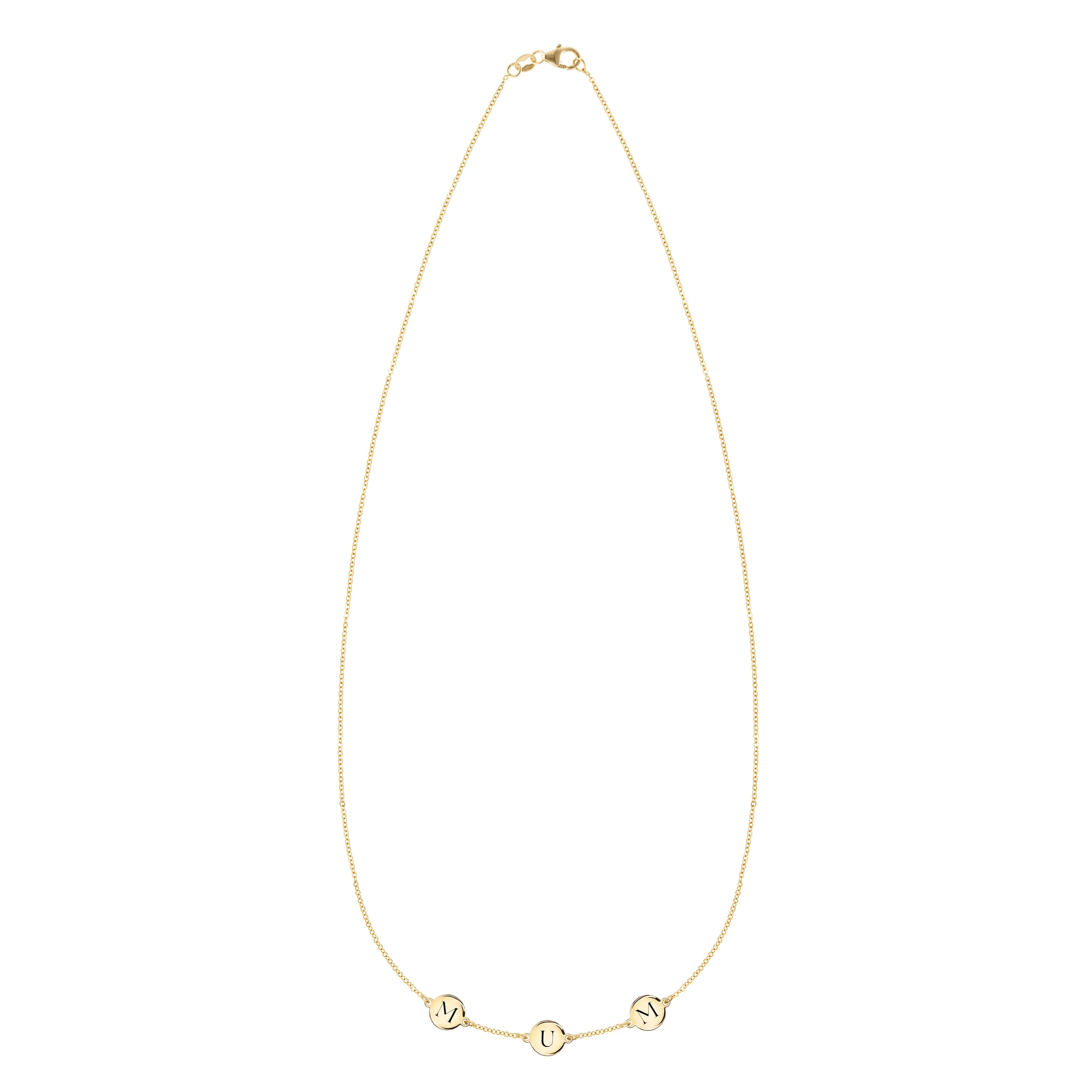 MUM Necklace in 14k Gold - Image 3
