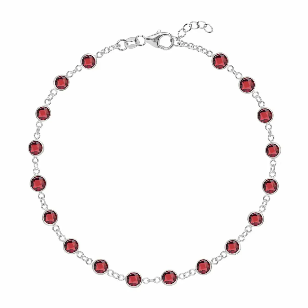 Newport Garnet Bracelet in 14k Gold (January) - Image 8