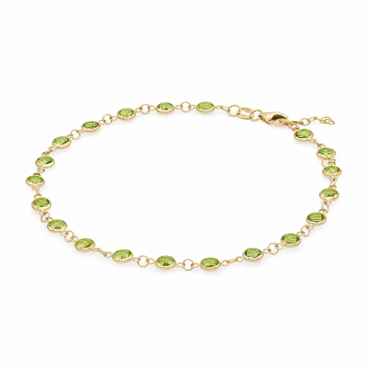Newport Peridot Bracelet in 14k Gold (August) - Image 4