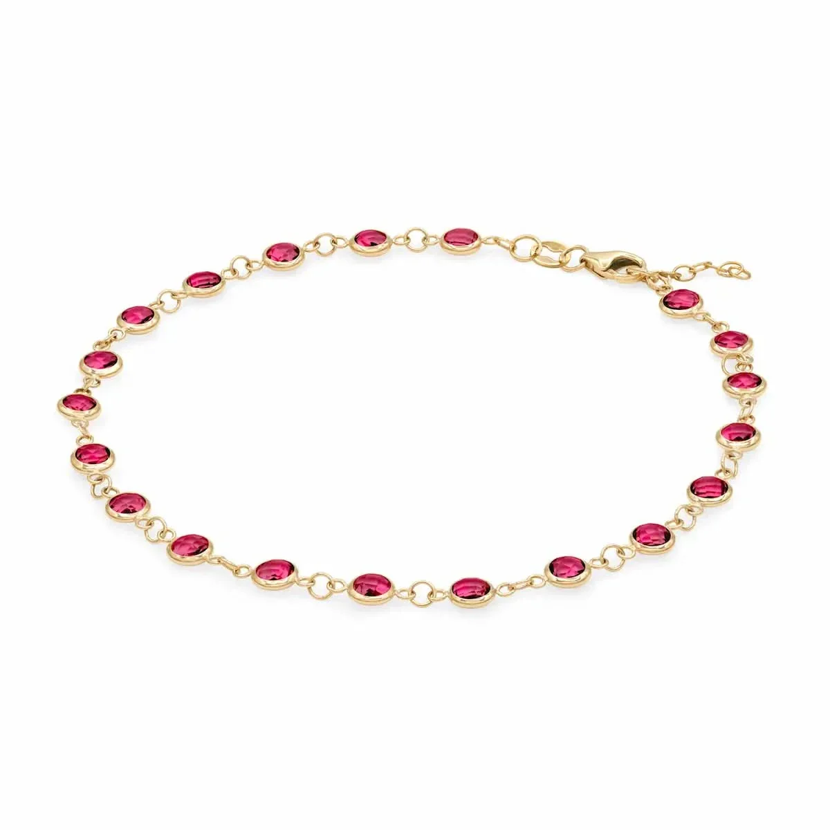 Newport Ruby Bracelet in 14k Gold (July) - Image 4