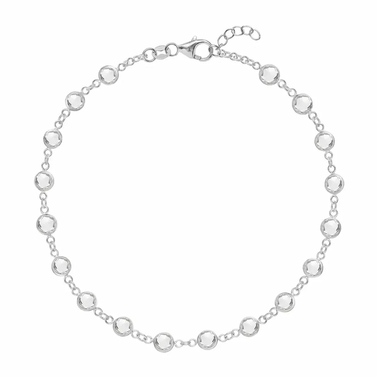 Newport White Topaz Bracelet in 14k Gold (April) - Image 7