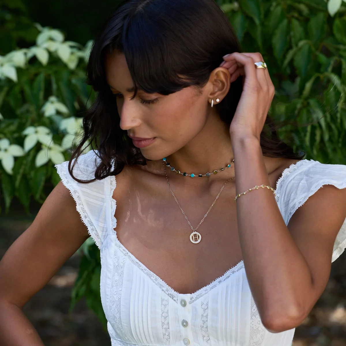 Adelaide Mini Necklace in 14k Gold - Image 10