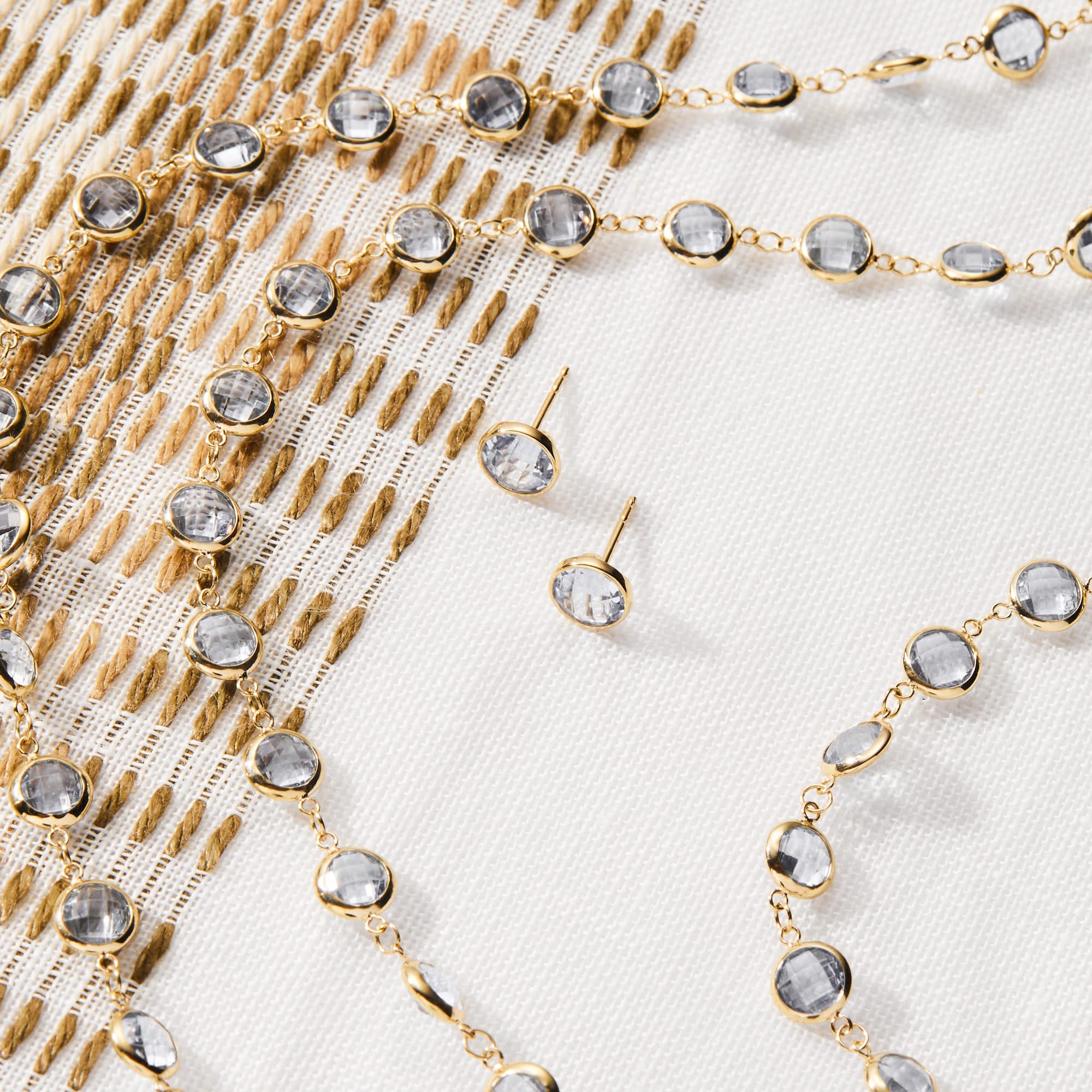 Newport Grand Aquamarine Necklace in 14k Gold (March) - Image 3