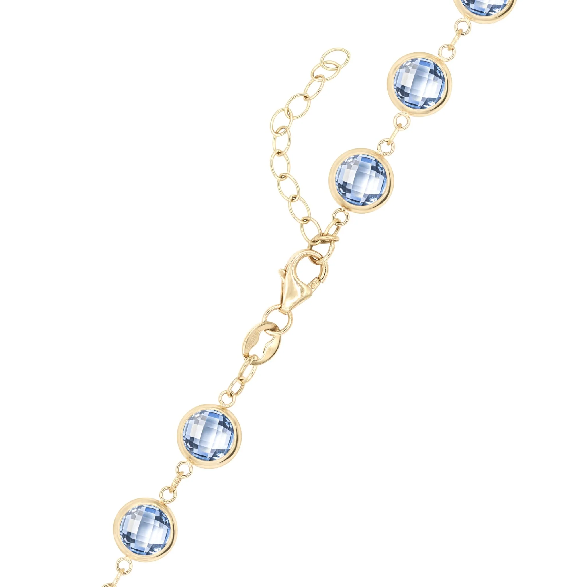 Newport Grand Aquamarine Necklace in 14k Gold (March) - Image 4